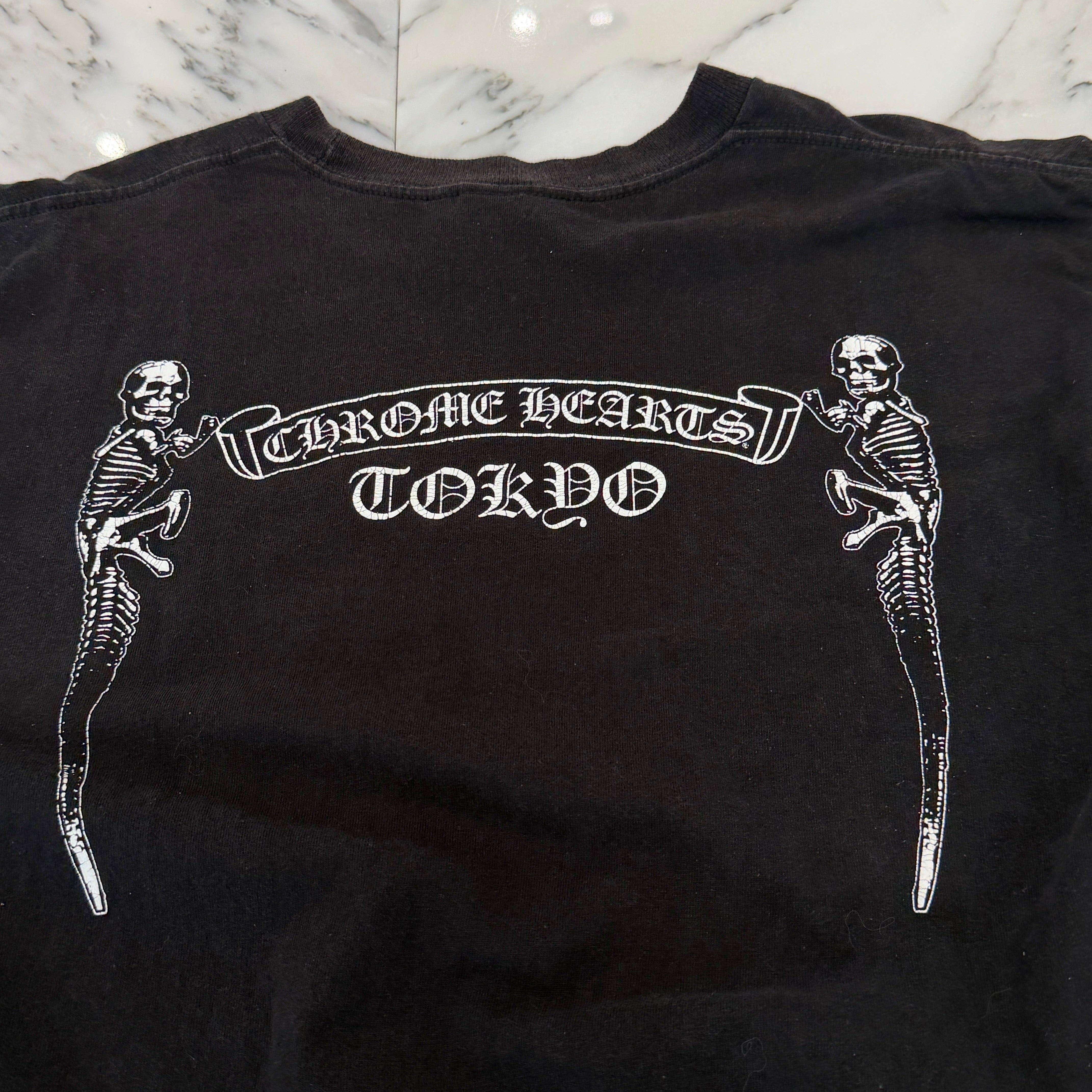 CHROME HEARTS Tokyo Limited FOTI Harris Teeter Back Scroll Tee Size L クロムハーツ 東京限定 フォティ・ハリスティーター バックスクロール Tシャツ サイズL