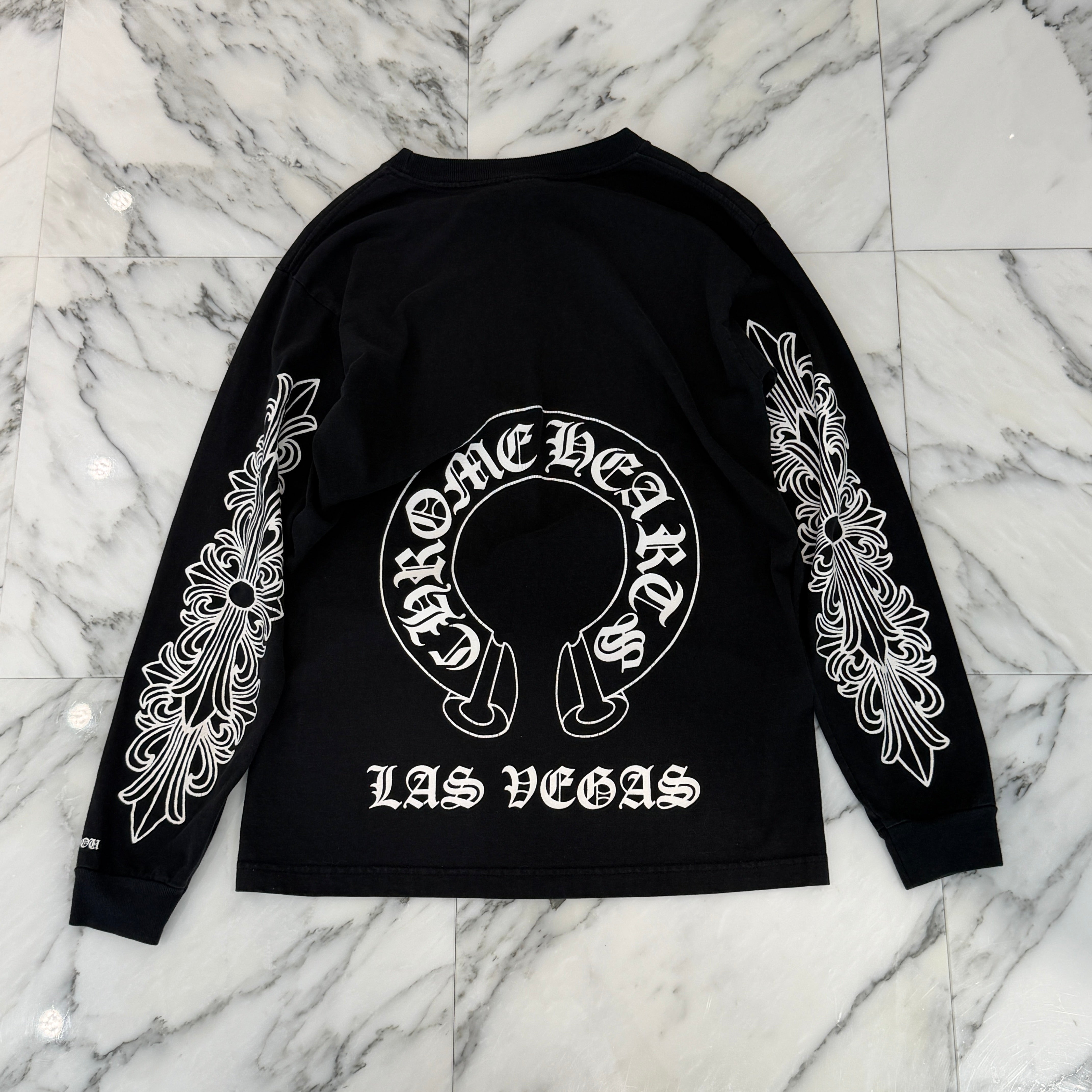 CHROME HEARTS Las Vegas Limited Horseshoe Long Sleeve Tee Size M クロムハーツ ラスベガス限定 ホースシュー ロングスリーブ Tシャツ サイズM