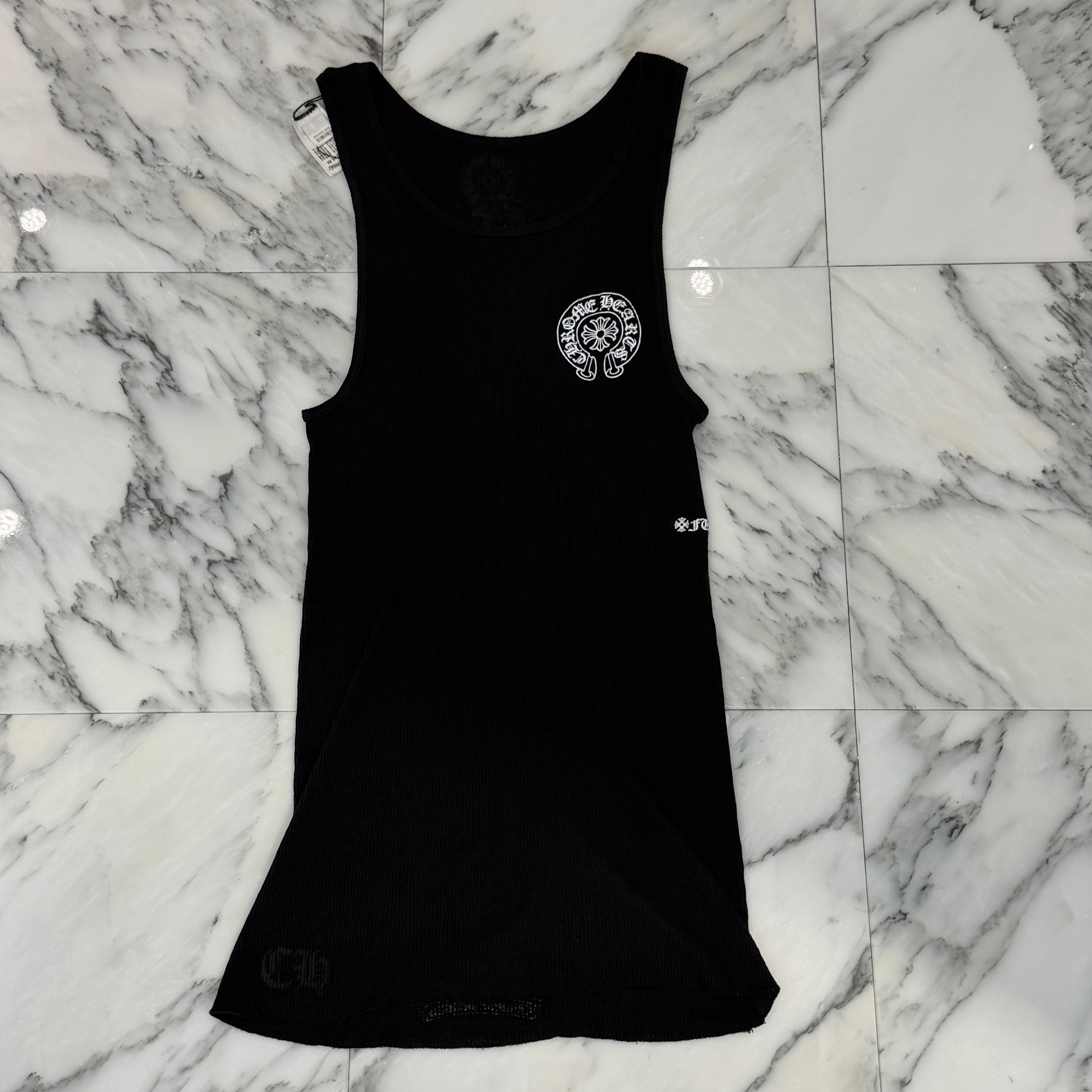 CHROME HEARTS Horseshoe Fuck You Rib Tank Top Size XL クロムハーツ ホースシュー ファックユー リブ タンクトップ サイズXL