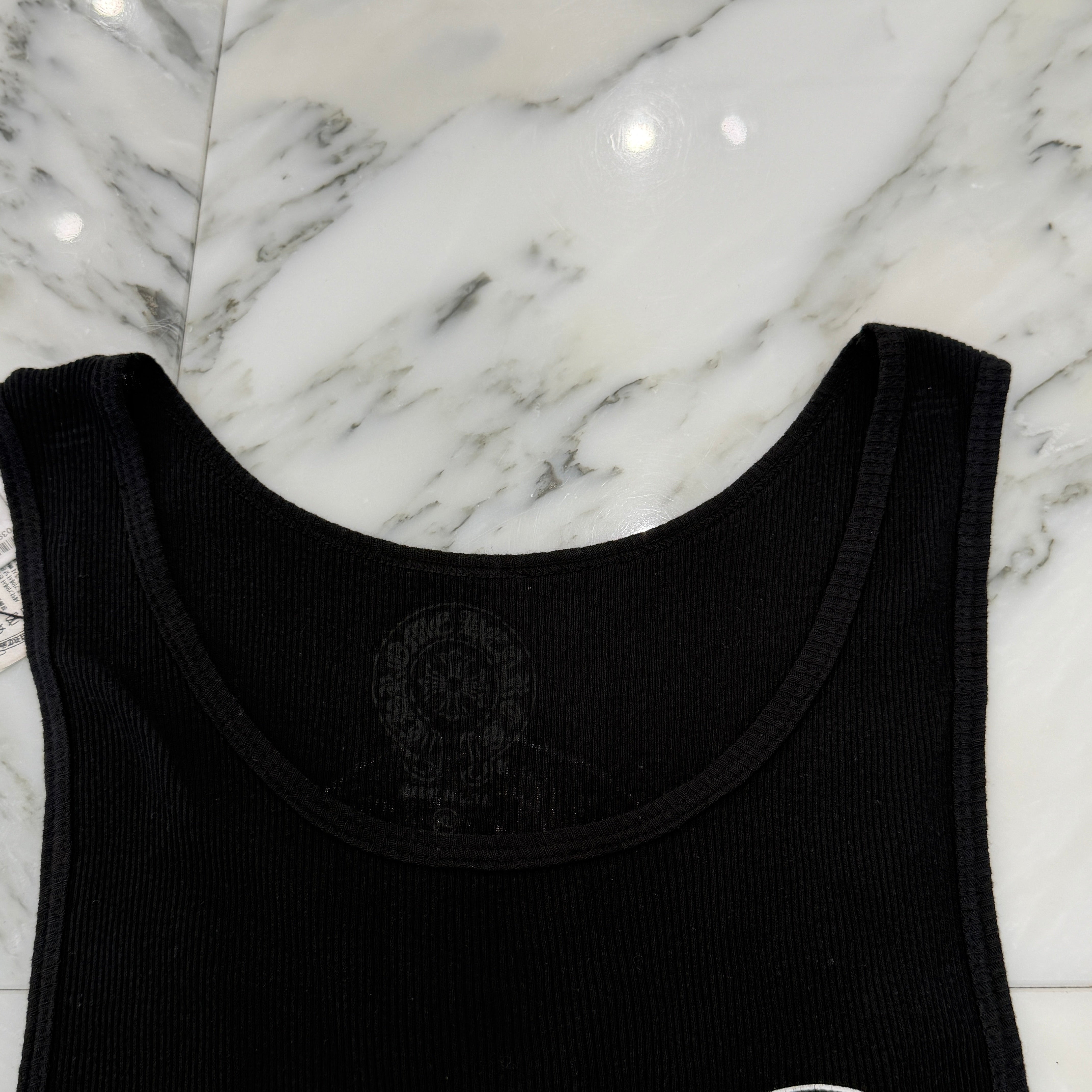 CHROME HEARTS Horseshoe Fuck You Rib Tank Top Size XL クロムハーツ ホースシュー ファックユー リブ タンクトップ サイズXL