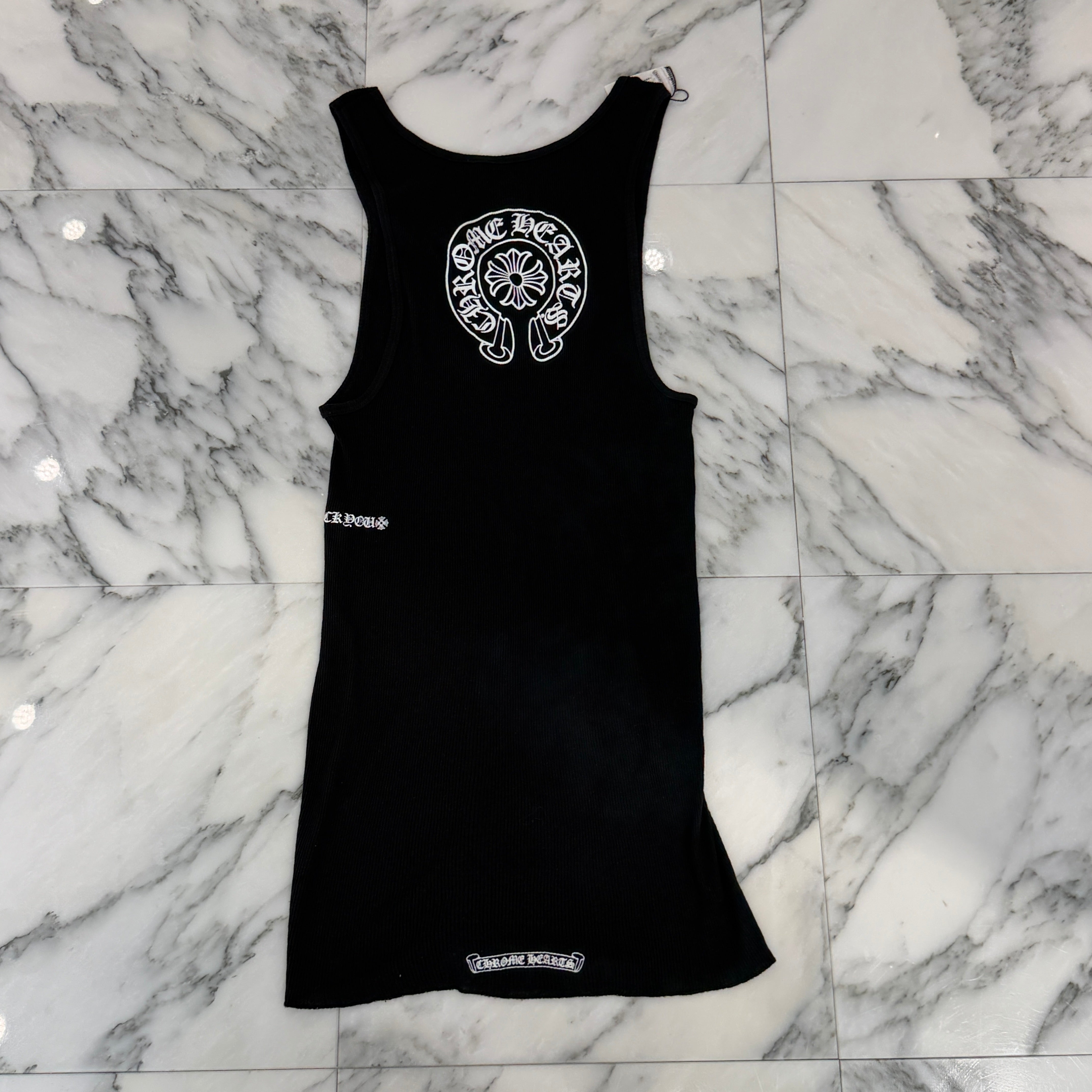 CHROME HEARTS Horseshoe Fuck You Rib Tank Top Size XL クロムハーツ ホースシュー ファックユー リブ タンクトップ サイズXL