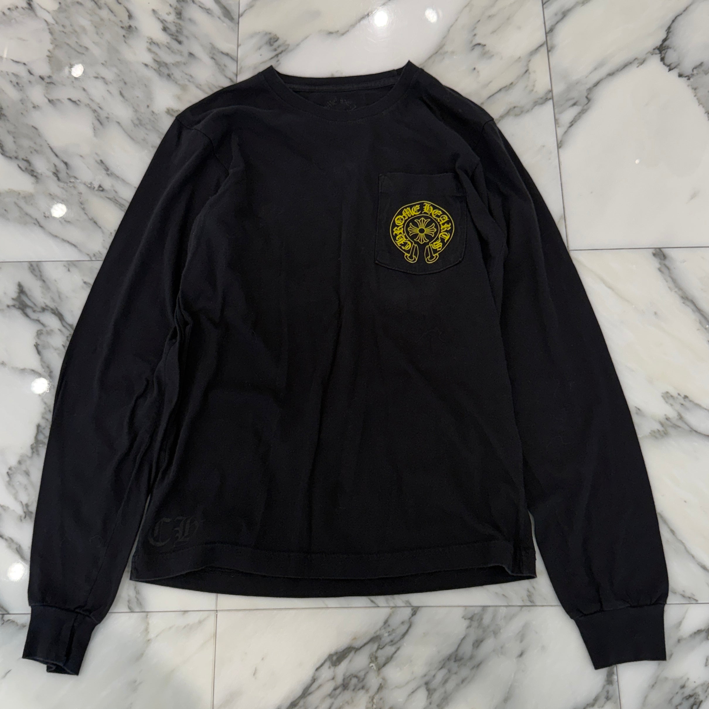 CHROME HEARTS STAFF Horseshoe Long Sleeve Tee Size S クロムハーツ スタッフ ホースシュー ロングスリーブTシャツ サイズS