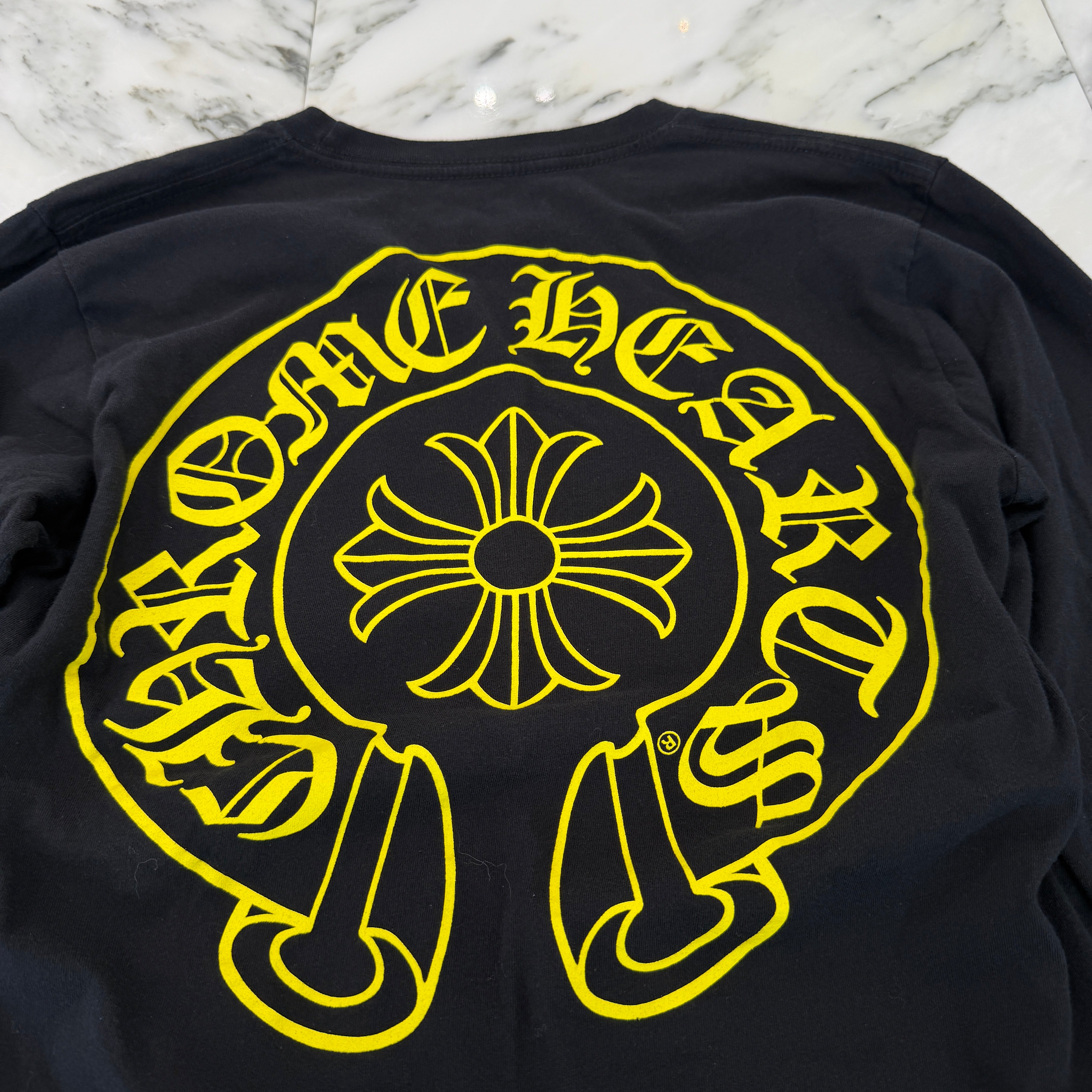 CHROME HEARTS STAFF Horseshoe Long Sleeve Tee Size S クロムハーツ スタッフ ホースシュー ロングスリーブTシャツ サイズS