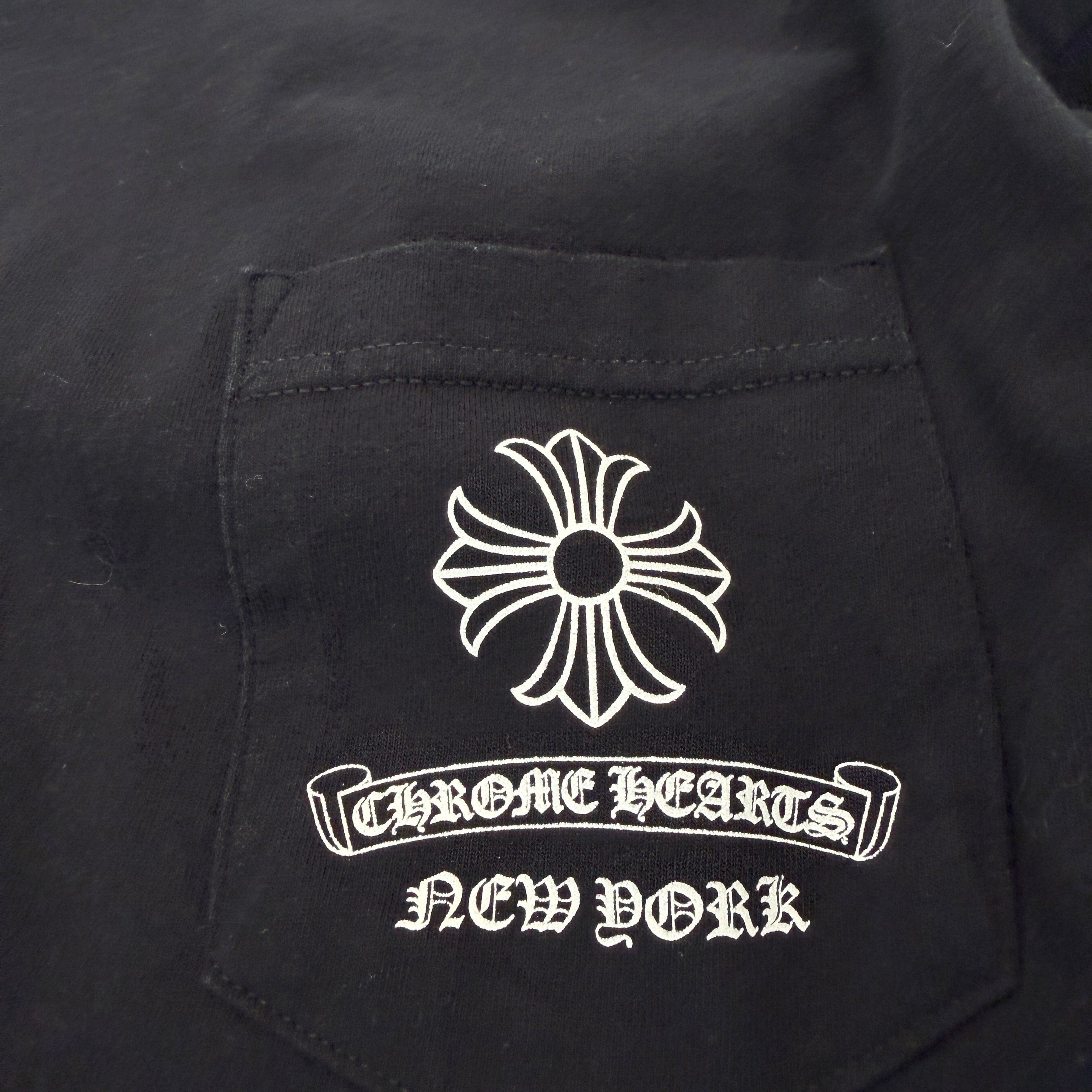 CHROME HEARTS NEW YORK Limited Back CH Plus Print Long Sleeve Tee Size L クロムハーツ ニューヨーク限定 バック CHプラス プリント ロングスリーブTシャツ サイズL