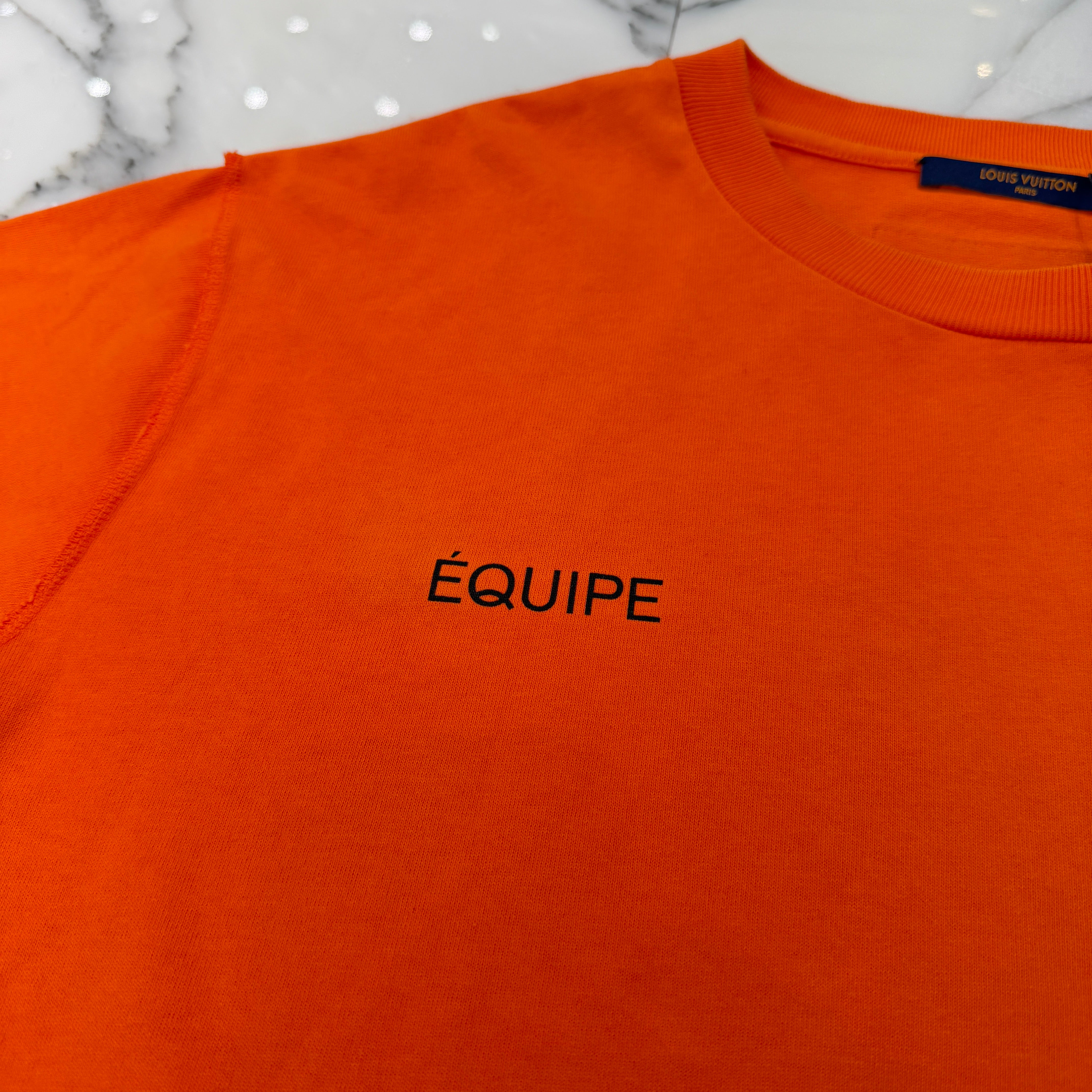 LOUIS VUITTON × Virgil Abloh 2019SS Chicago Limited "Virgil Abloh Runway 2018" Invitation Tee RW192 NPL HHY62W LH8 FMDR30 Size XL ルイヴィトン × ヴァージル・アブロー シカゴ限定 "ヴァージル・アブロー ランウェイ 2018" インビテーション Tシャツ サイズXL
