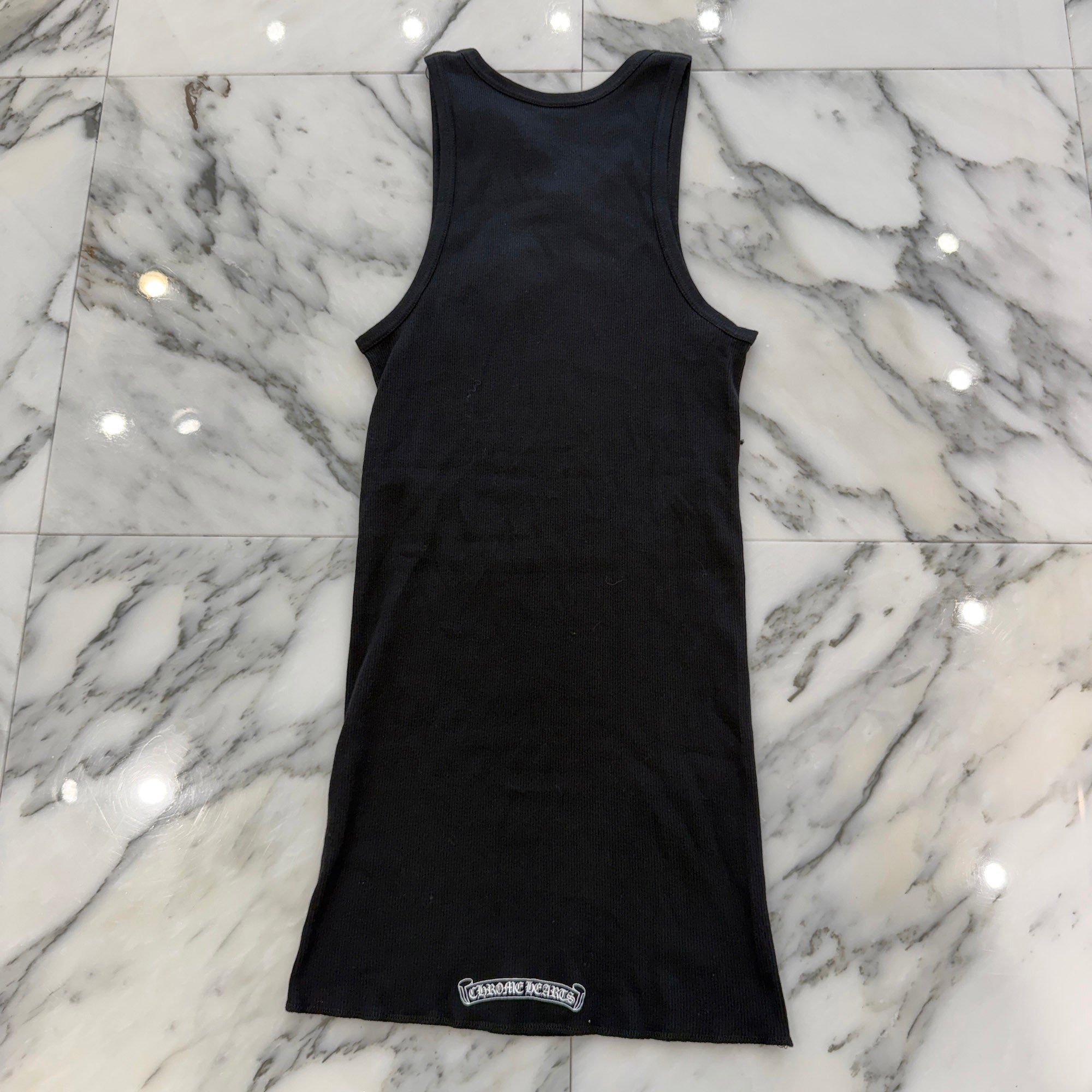 CHROME HEARTS Beads Embroidery CH Plus Tank Top Size XS/S クロムハーツ ビーズ刺繍 CHプラス タンクトップ サイズXS/S