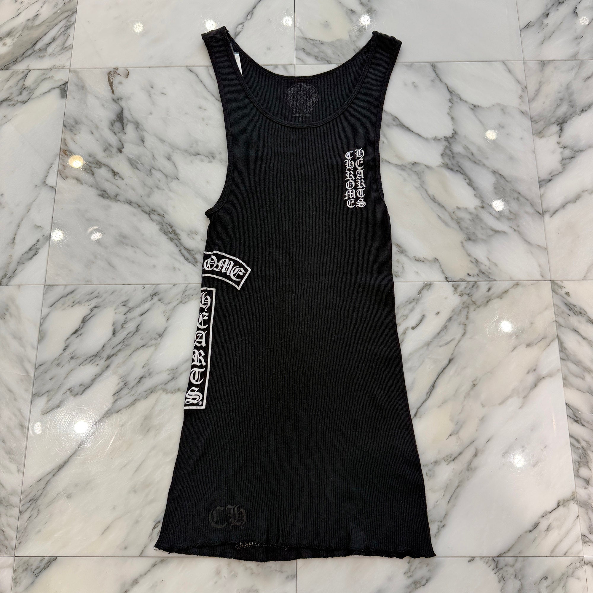 CHROME HEARTS Vertical Side Logo Tank Top Size L クロムハーツ ヴァーティカル サイドロゴ タンクトップ サイズL