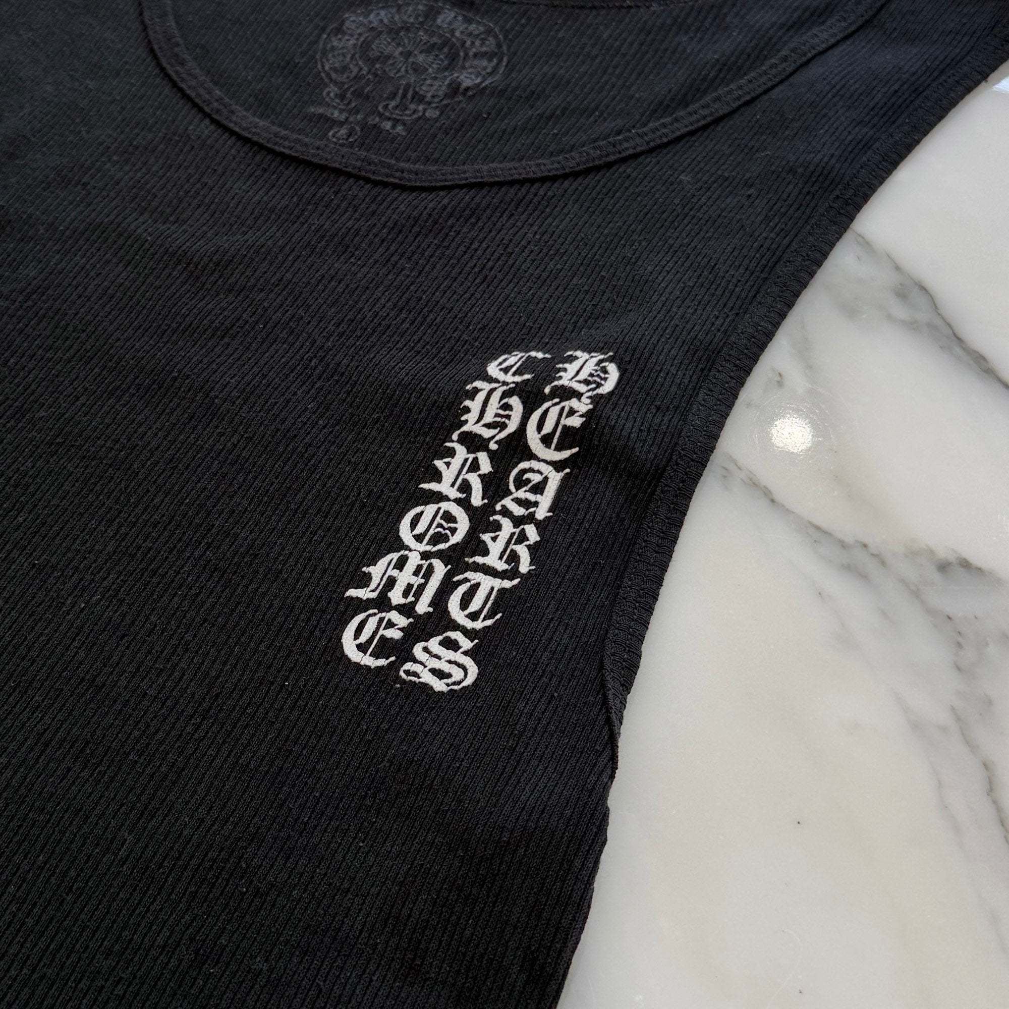 CHROME HEARTS Vertical Side Logo Tank Top Size L クロムハーツ ヴァーティカル サイドロゴ タンクトップ サイズL
