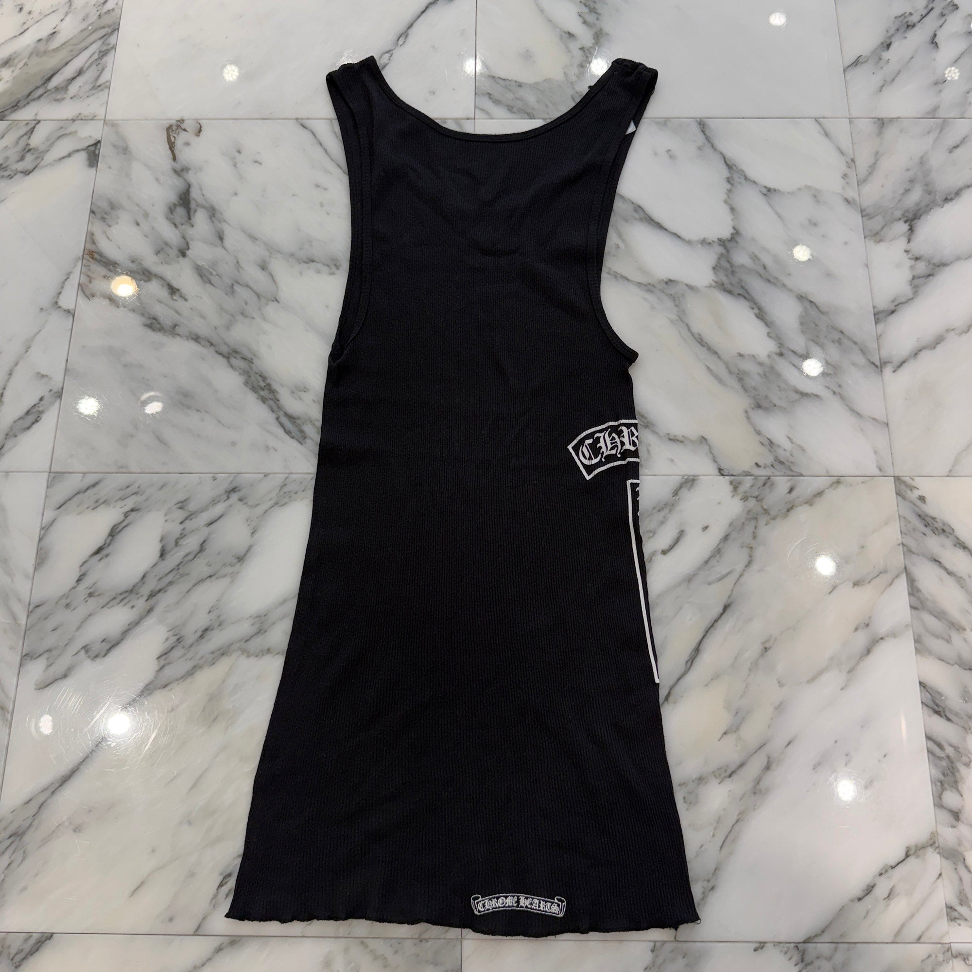 CHROME HEARTS Vertical Side Logo Tank Top Size L クロムハーツ ヴァーティカル サイドロゴ タンクトップ サイズL