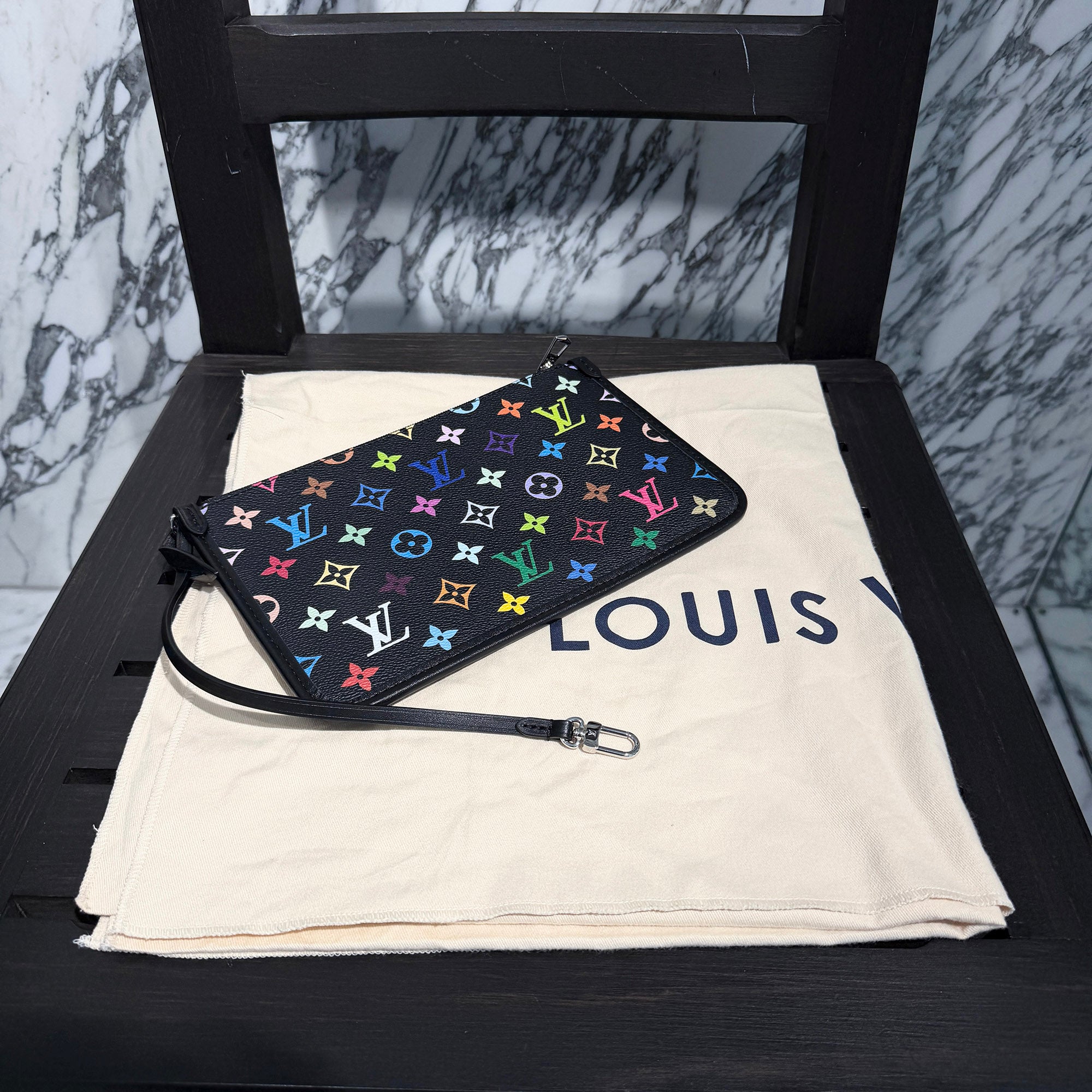 LOUIS VUITTON × Takashi Murakami 2024SS Carryall Vibe MM "Noir" M13105 ルイヴィトン × 村上隆 キャリーオール･バイブ MM "ノワール"