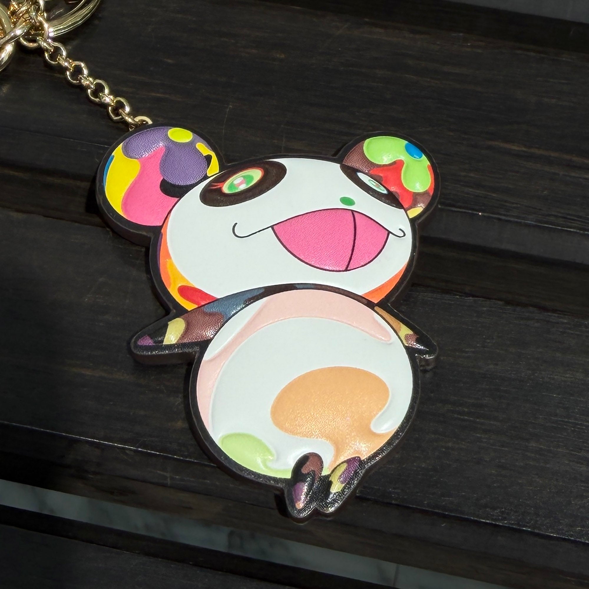 LOUIS VUITTON × Takashi Murakami 2025SS Super Flat Panda Keychain M02467 ルイヴィトン×村上隆 スーパーフラット パンダ キーホルダー