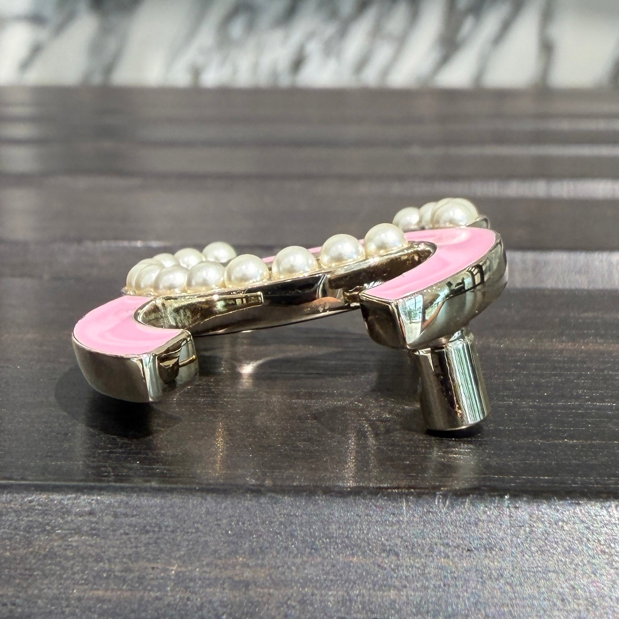 CHANEL 2025AW 25B Coco Mark Logo Pearl Enamel Brooch シャネル 25B ココマーク パール エナメル ブローチ