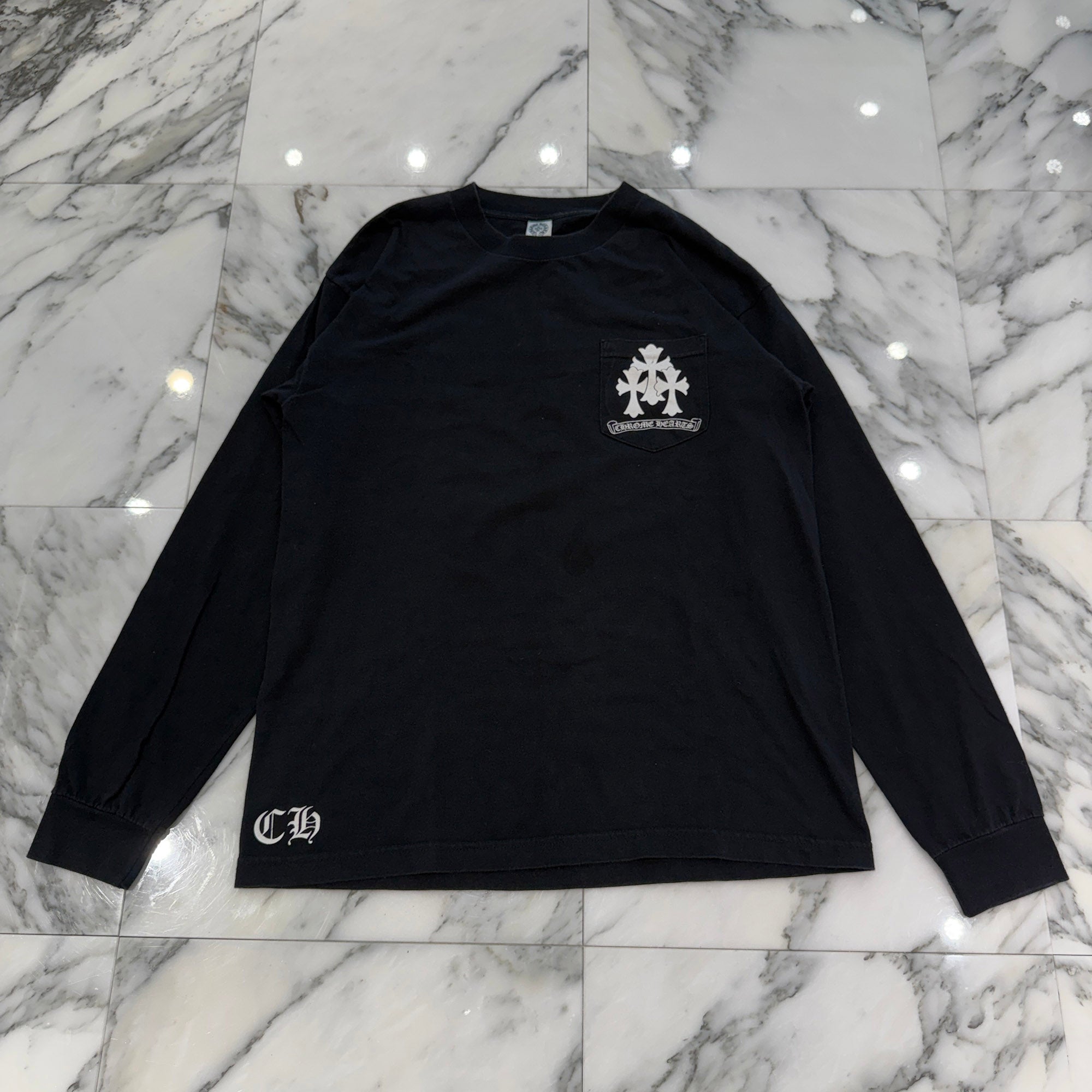 CHROME HEARTS Tire Track Long Sleeve Tee Size L クロムハーツ タイヤトラックロングスリーブTシャツ サイズL