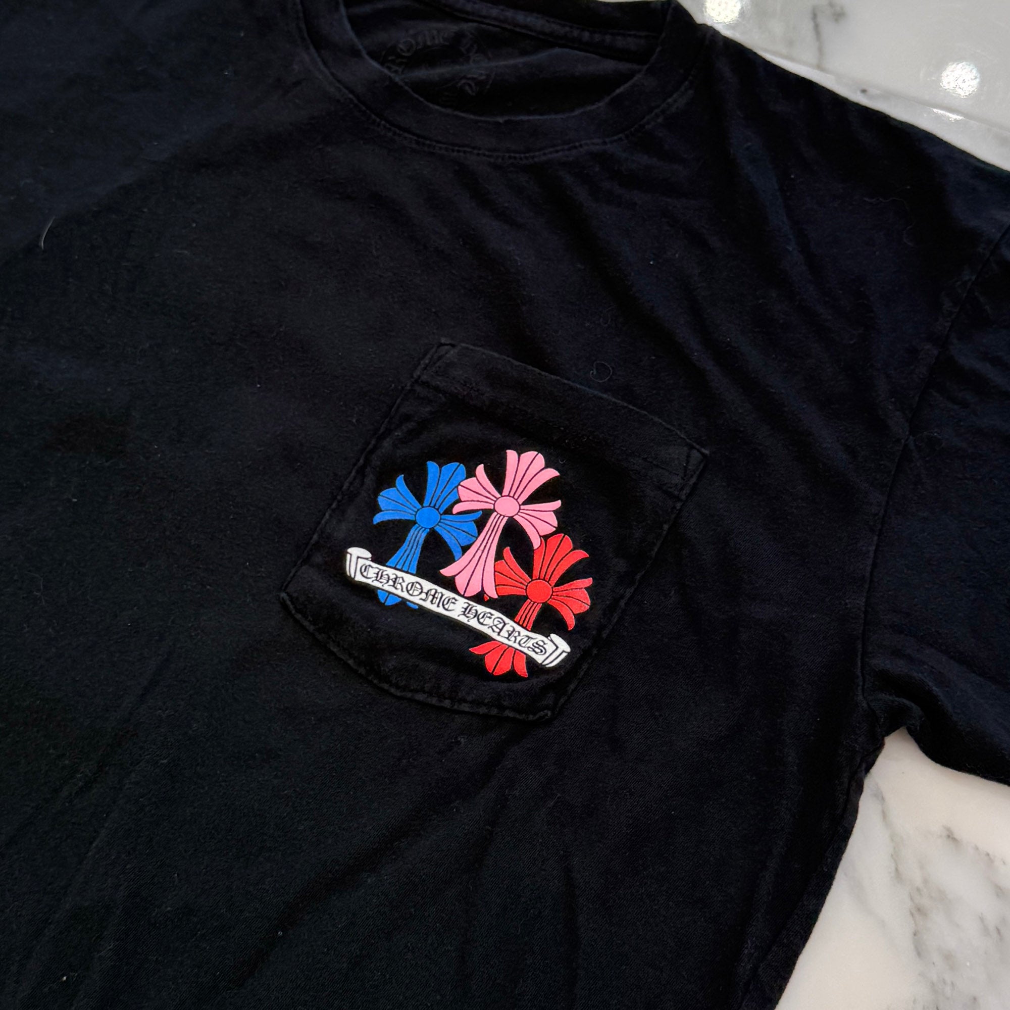 CHROME HEARTS 2021SS MLTCOL CEM CRS Tee Size L クロムハーツ マルチカラー セメタリークロス Tシャツ サイズL