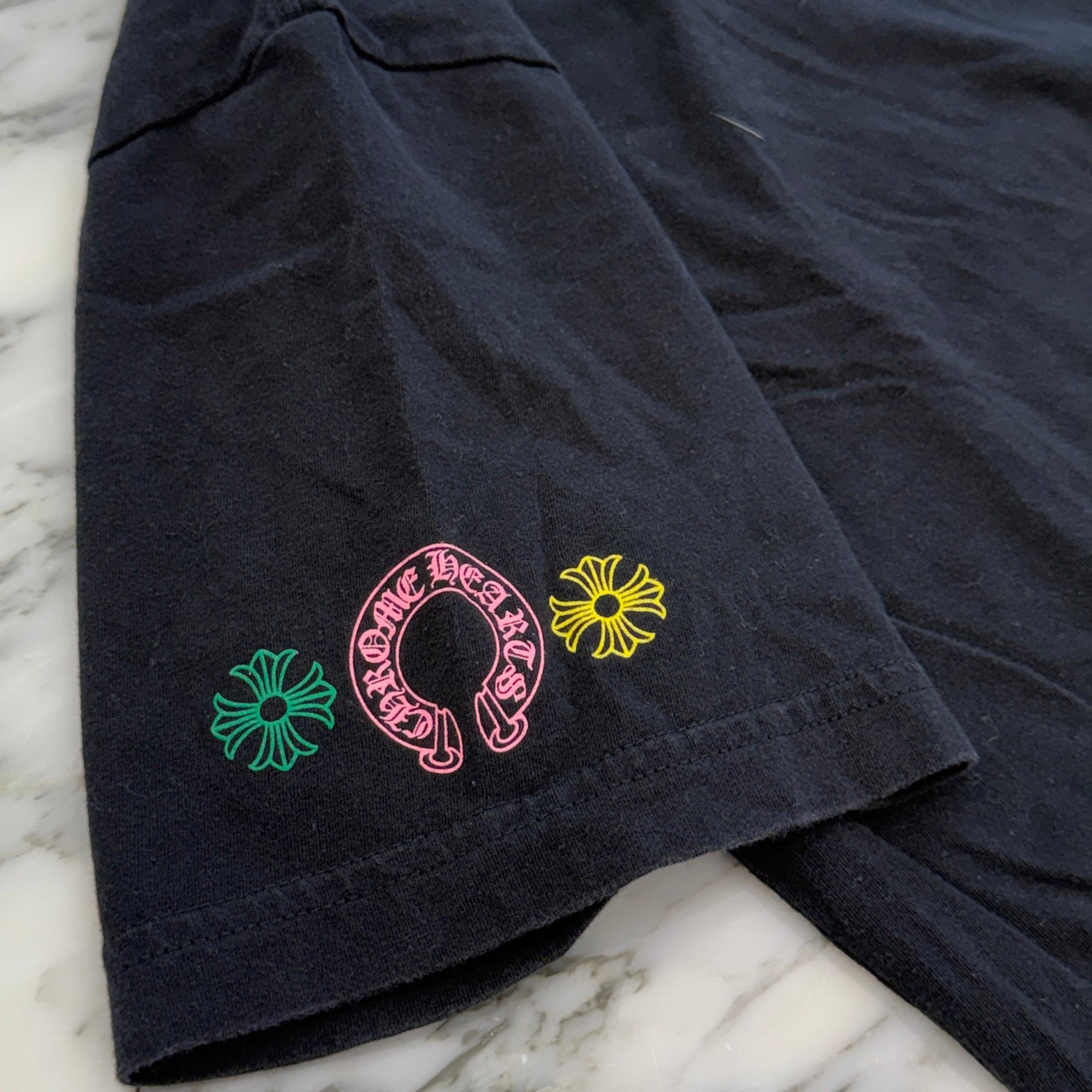 CHROME HEARTS 2021SS MLTCOL CEM CRS Tee Size L クロムハーツ マルチカラー セメタリークロス Tシャツ サイズL