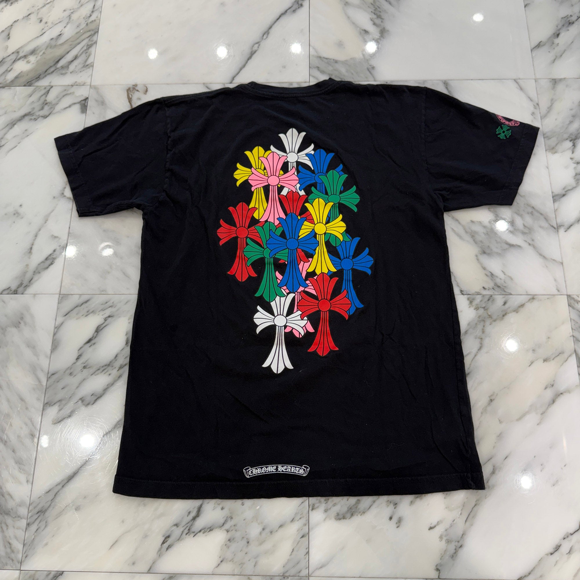 CHROME HEARTS 2021SS MLTCOL CEM CRS Tee Size L クロムハーツ マルチカラー セメタリークロス Tシャツ サイズL