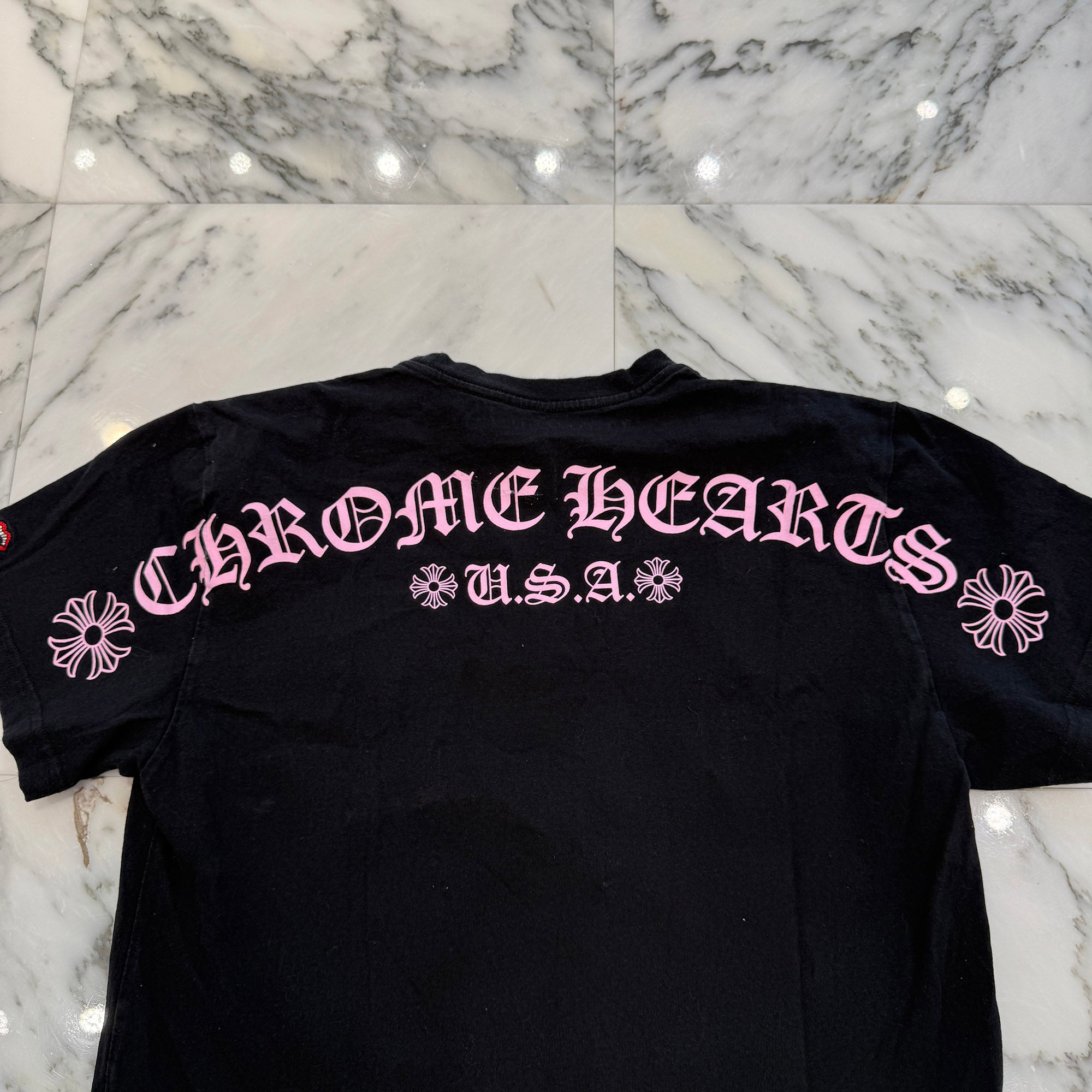 CHROME HEARTS × MATTY BOY USA Arch Logo Tee Size L クロムハーツ × マッティボーイ USA アーチロゴ Tシャツ サイズL