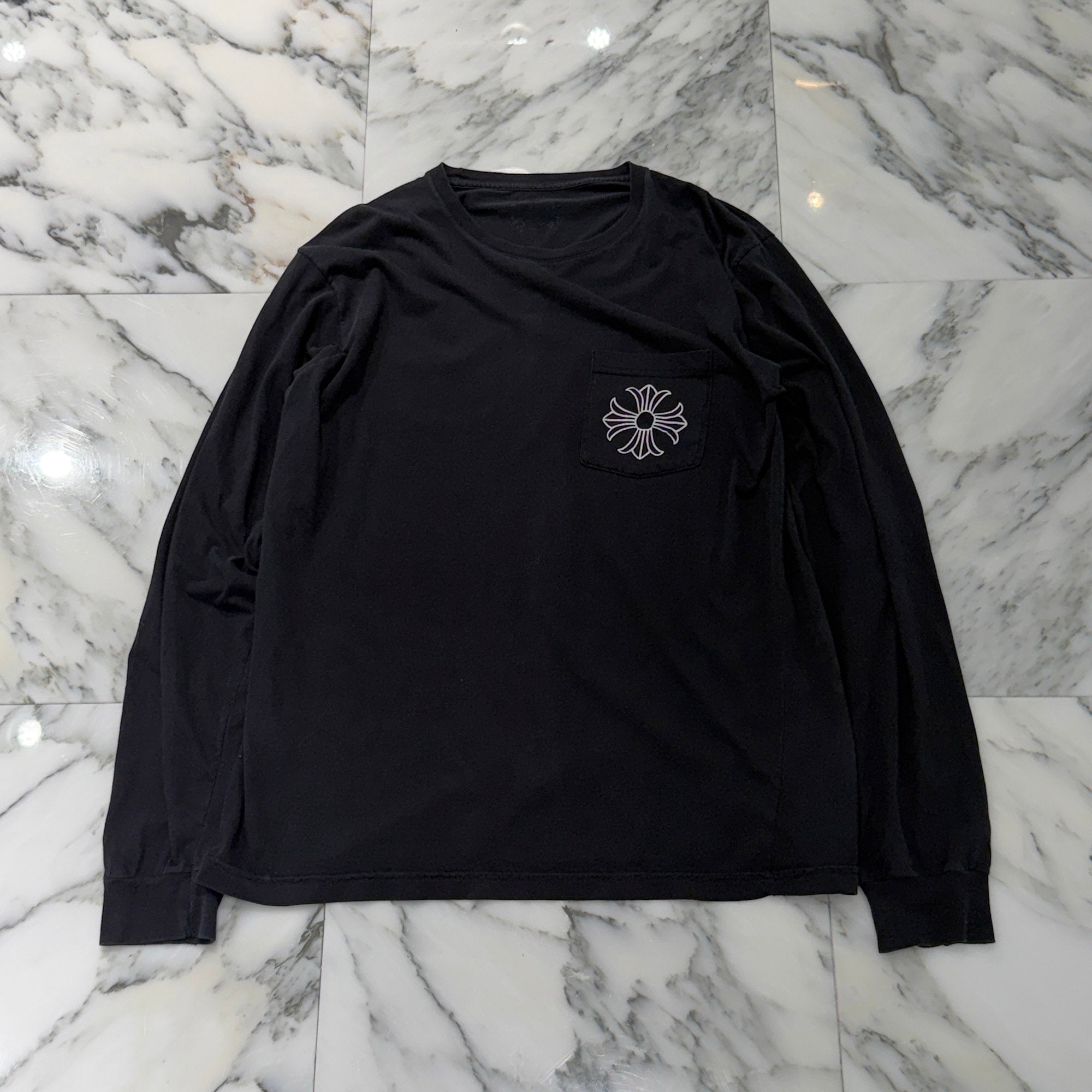 CHROME HEARTS CH Plus Medallion Logo Long Sleeve Tee Size L クロムハーツ CHプラス メダリオンロゴ ロングスリーブTシャツ サイズL