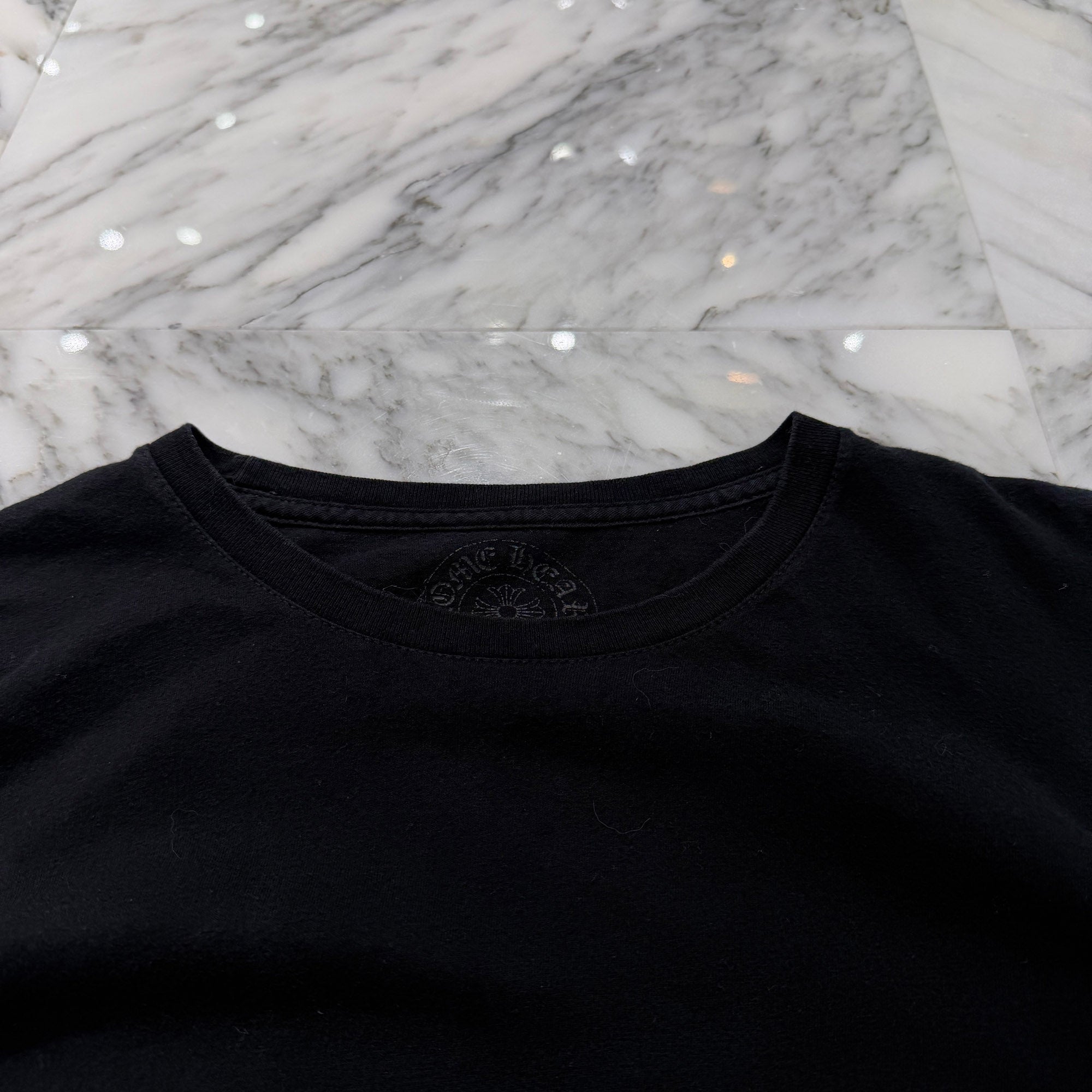 CHROME HEARTS CH Plus Block Cross Long Sleeve Tee Size L クロムハーツ CHプラス ブロッククロス ロングスリーブTシャツ サイズL