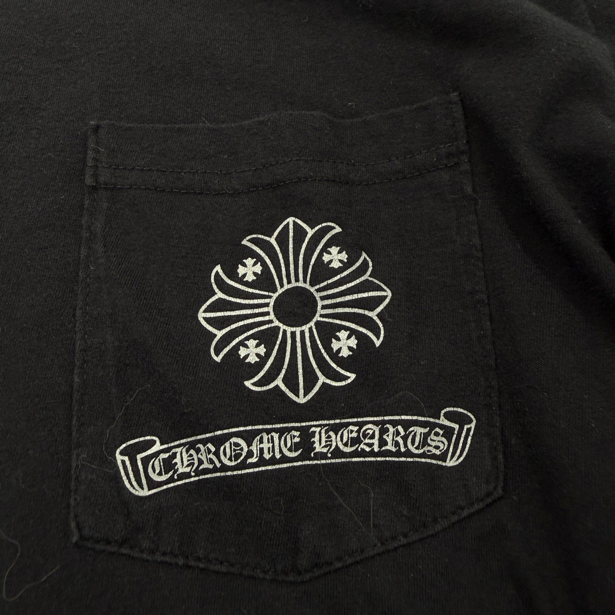 CHROME HEARTS CH Plus Block Cross Long Sleeve Tee Size L クロムハーツ CHプラス ブロッククロス ロングスリーブTシャツ サイズL