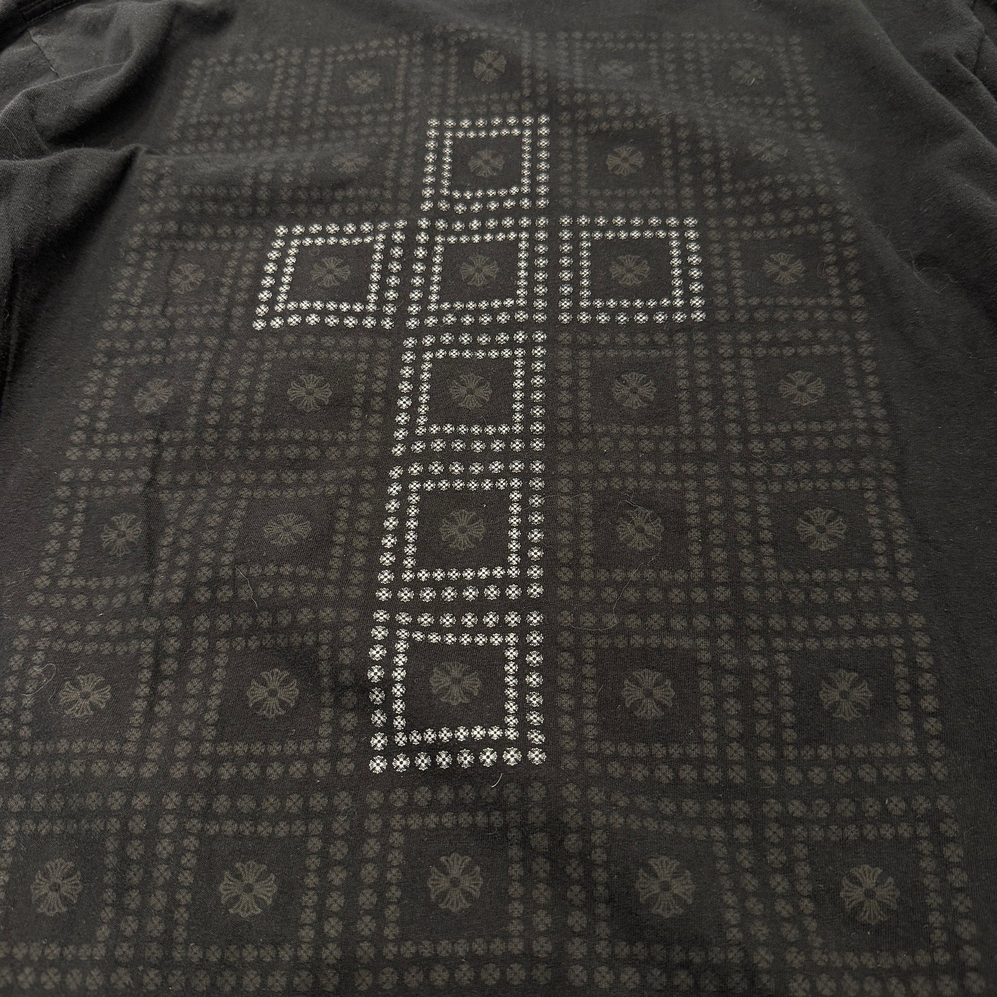 CHROME HEARTS CH Plus Block Cross Long Sleeve Tee Size L クロムハーツ CHプラス ブロッククロス ロングスリーブTシャツ サイズL