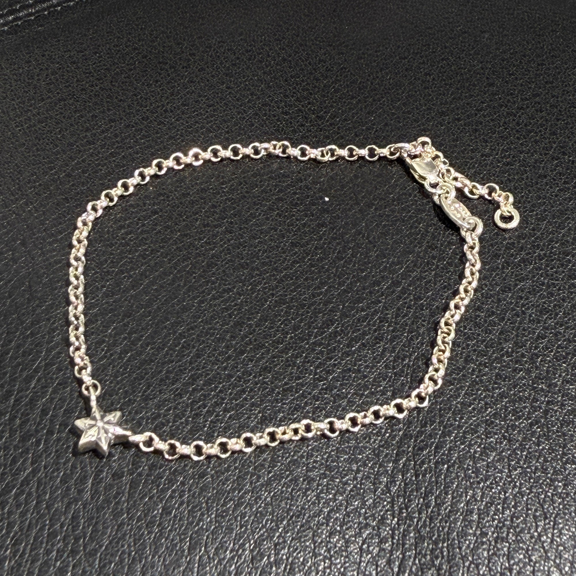 CHROME HEARTS Star Charm Roll Chain Bracelet 8 Inch クロムハーツ スターチャーム ロールチェーン ブレスレット サイズ8インチ