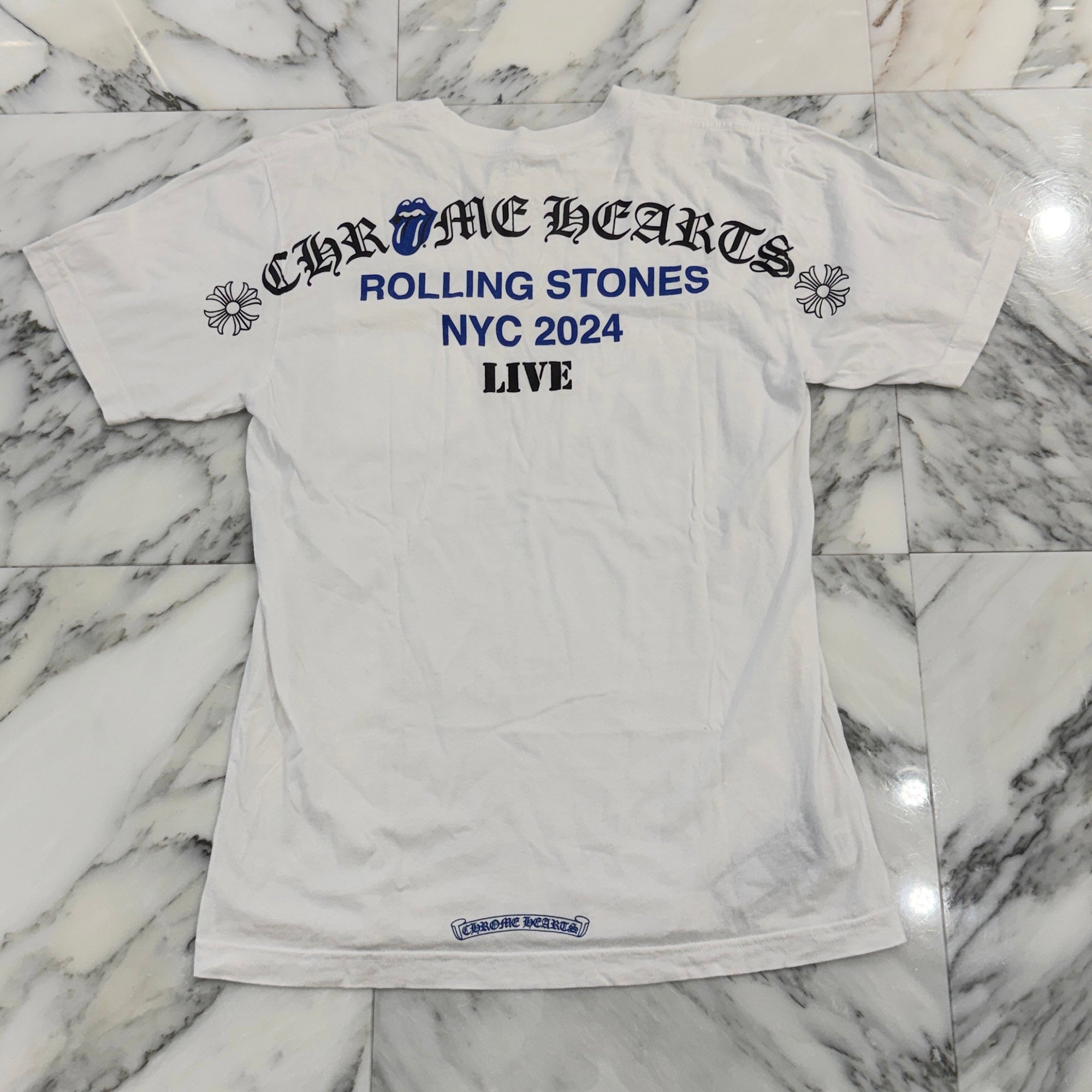 CHROME HEARTS × The Rolling Stones Las Vegas Limited Lip And Tongue Arch Logo Tee Size M クロムハーツ × ローリングストーンズ ラスベガス限定 リップアンドタン アーチロゴ Tシャツ サイズM