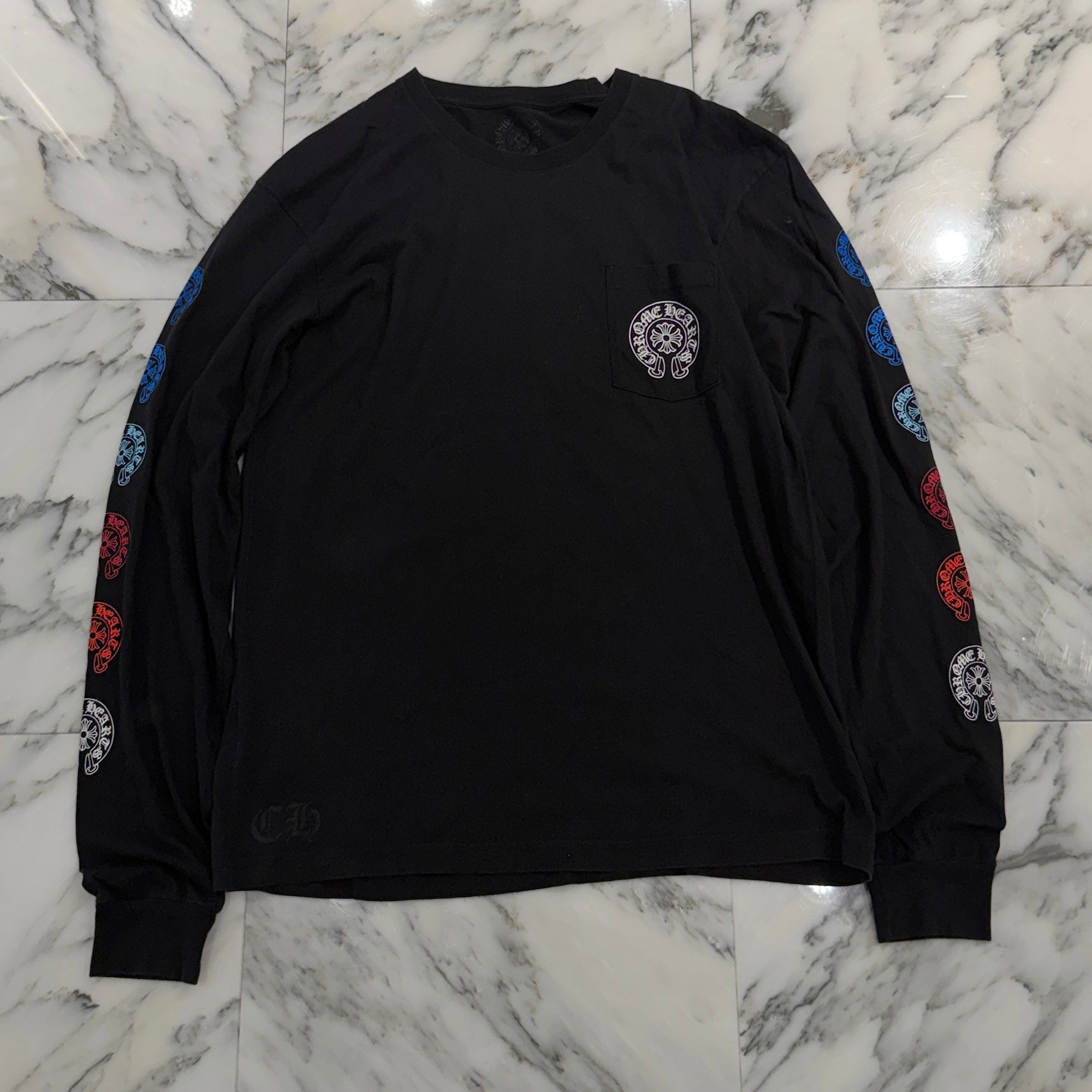 CHROME HEARTS 2022SS Multi Color Horseshoe Long Sleeve Tee Size XL クロムハーツ マルチカラーホースシュー ロングスリーブTシャツ サイズXL