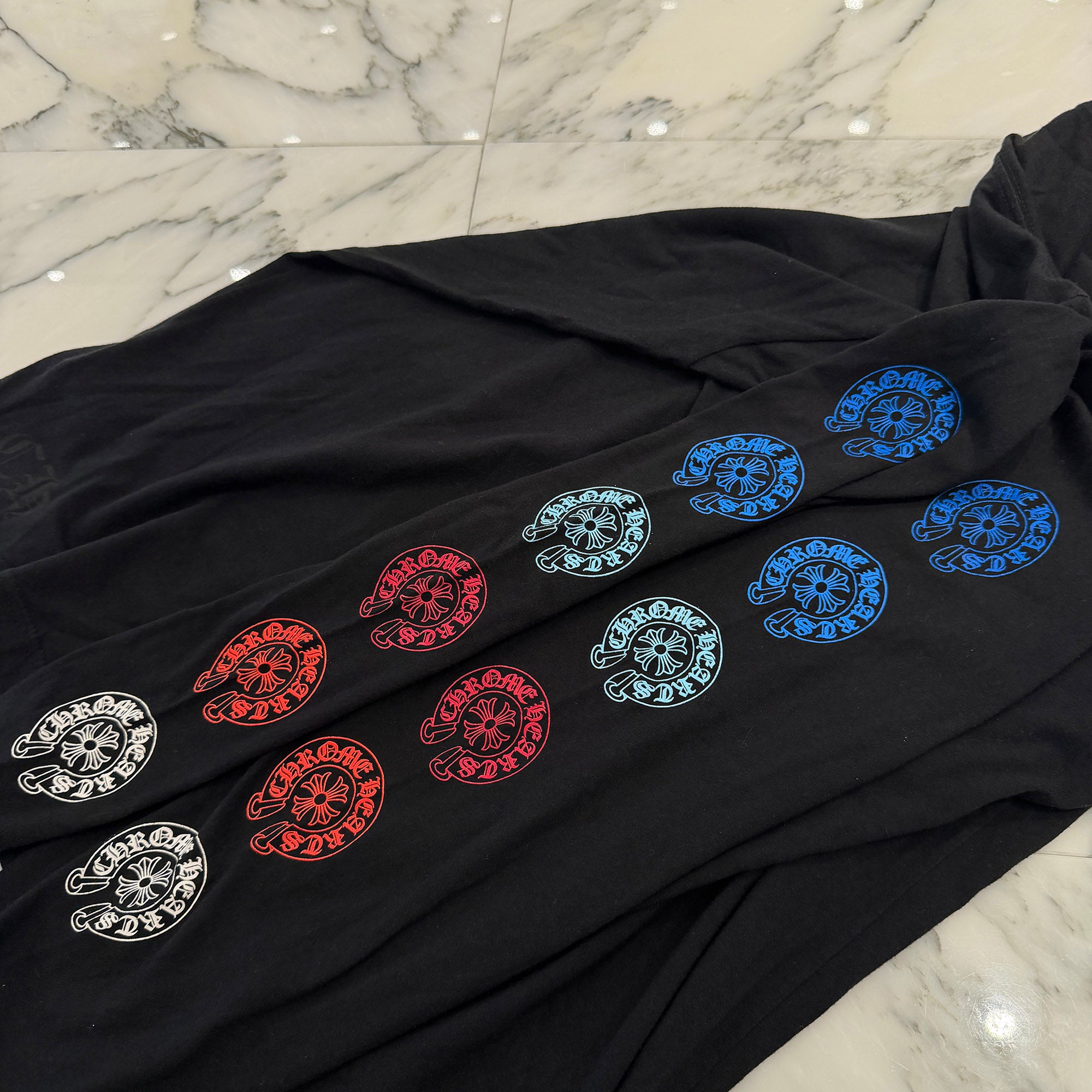 CHROME HEARTS 2022SS Multi Color Horseshoe Long Sleeve Tee Size XL クロムハーツ マルチカラーホースシュー ロングスリーブTシャツ サイズXL