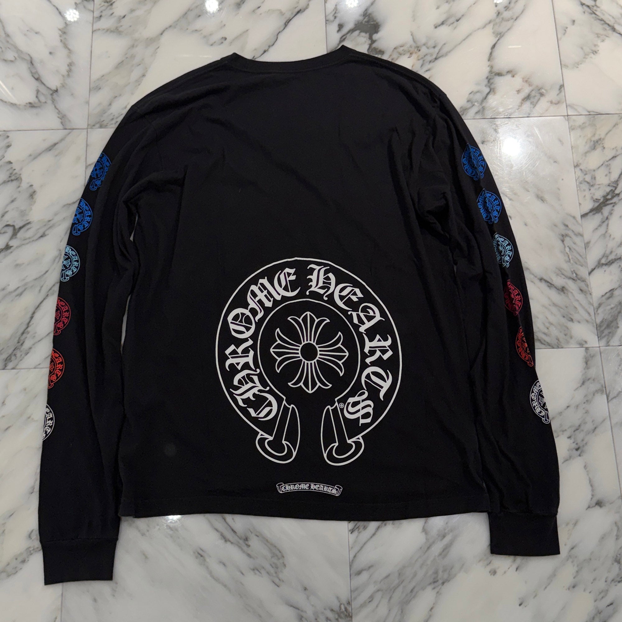 CHROME HEARTS 2022SS Multi Color Horseshoe Long Sleeve Tee Size XL クロムハーツ マルチカラーホースシュー ロングスリーブTシャツ サイズXL