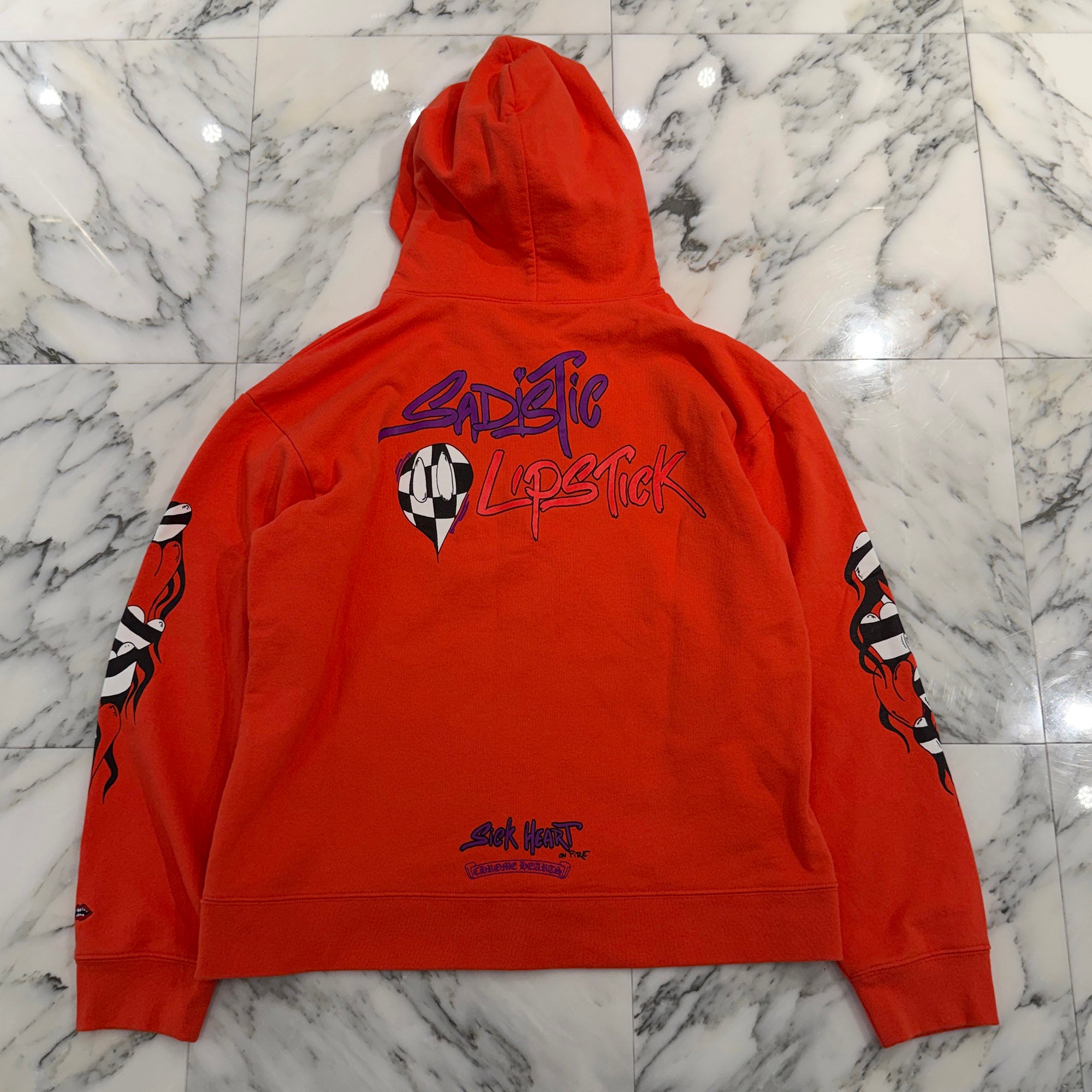 CHROME HEARTS × MATTY BOY 2023SS Sadistic Lipstick Pullover Hoodie Size XL クロムハーツ × マッティボーイ サディスティック リップスティック プルオーバー サイズXL