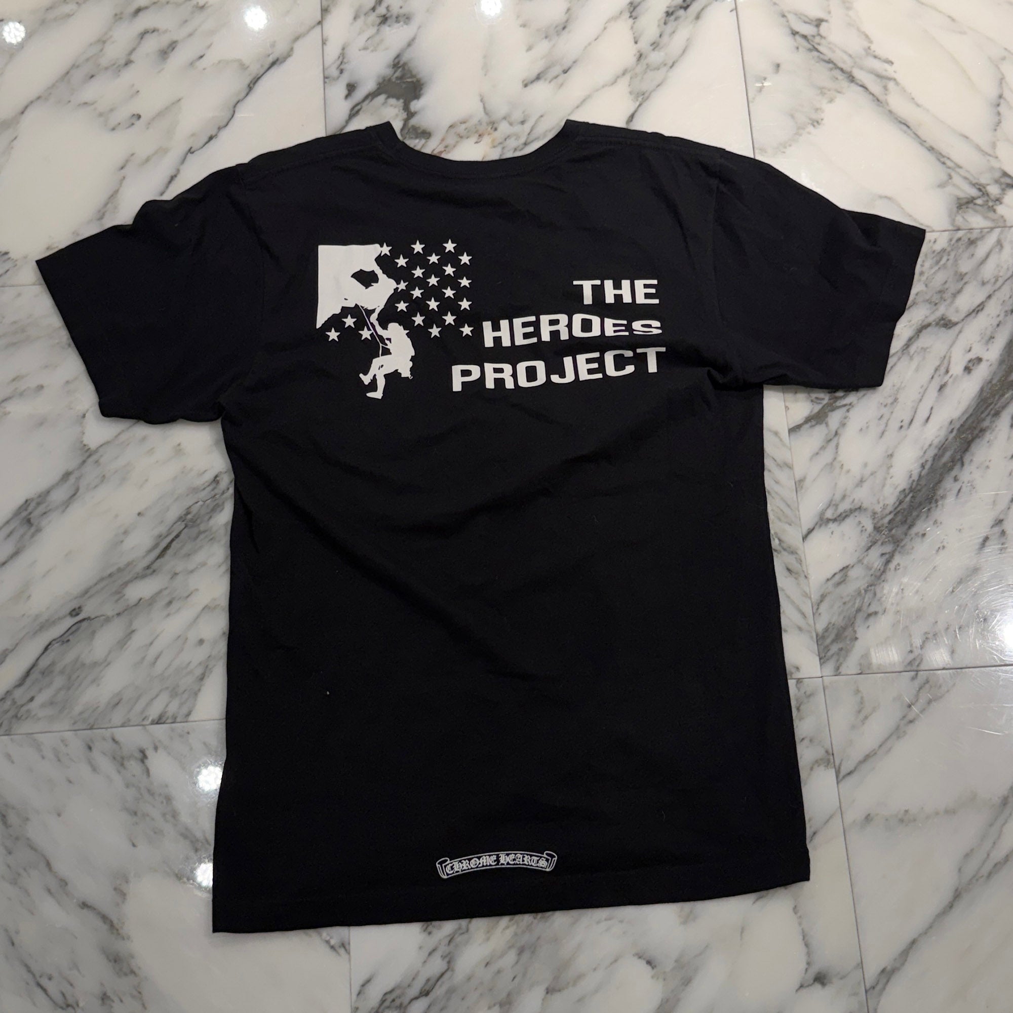 CHROME HEARTS×THE HEROES PROJECT Horseshoe Pocket Tee Size M クロムハーツ×ザヒーローズプロジェクト ホースシューポケットTシャツ サイズ M