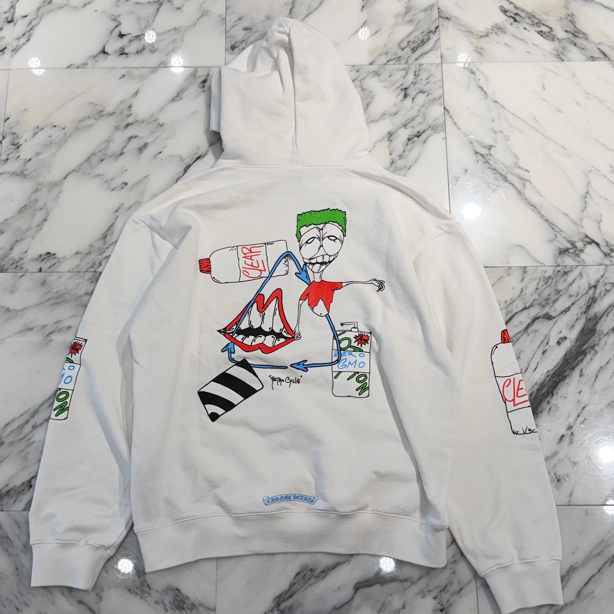 CHROME HEARTS × MATTY BOY RETRO CYCLE Pullover Hoodie Size XL クロムハーツ × マッティボーイ レトロサイクル プルオーバーフーディ サイズXL