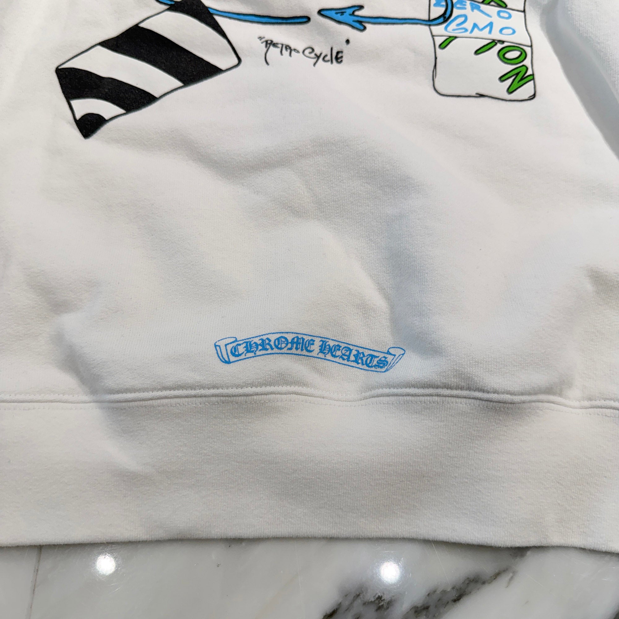 CHROME HEARTS × MATTY BOY RETRO CYCLE Pullover Hoodie Size XL クロムハーツ × マッティボーイ レトロサイクル プルオーバーフーディ サイズXL