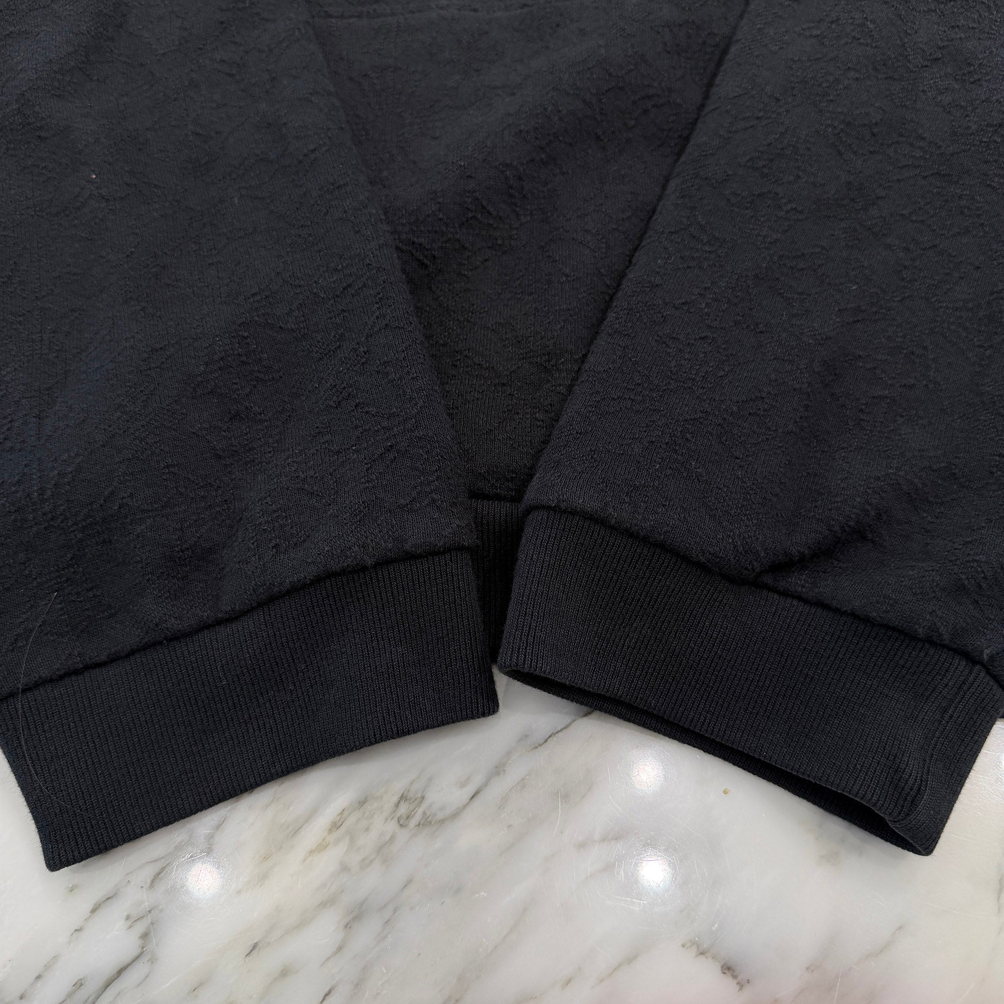 CHROME HEARTS Y NOT Tonal Monogram Cross Vertical Logo Pullover Hoodie Shirt Size XL クロムハーツ ワイノット トーナルモノグラムクロス ヴァーティカルロゴ プルオーバーフーディ サイズXL