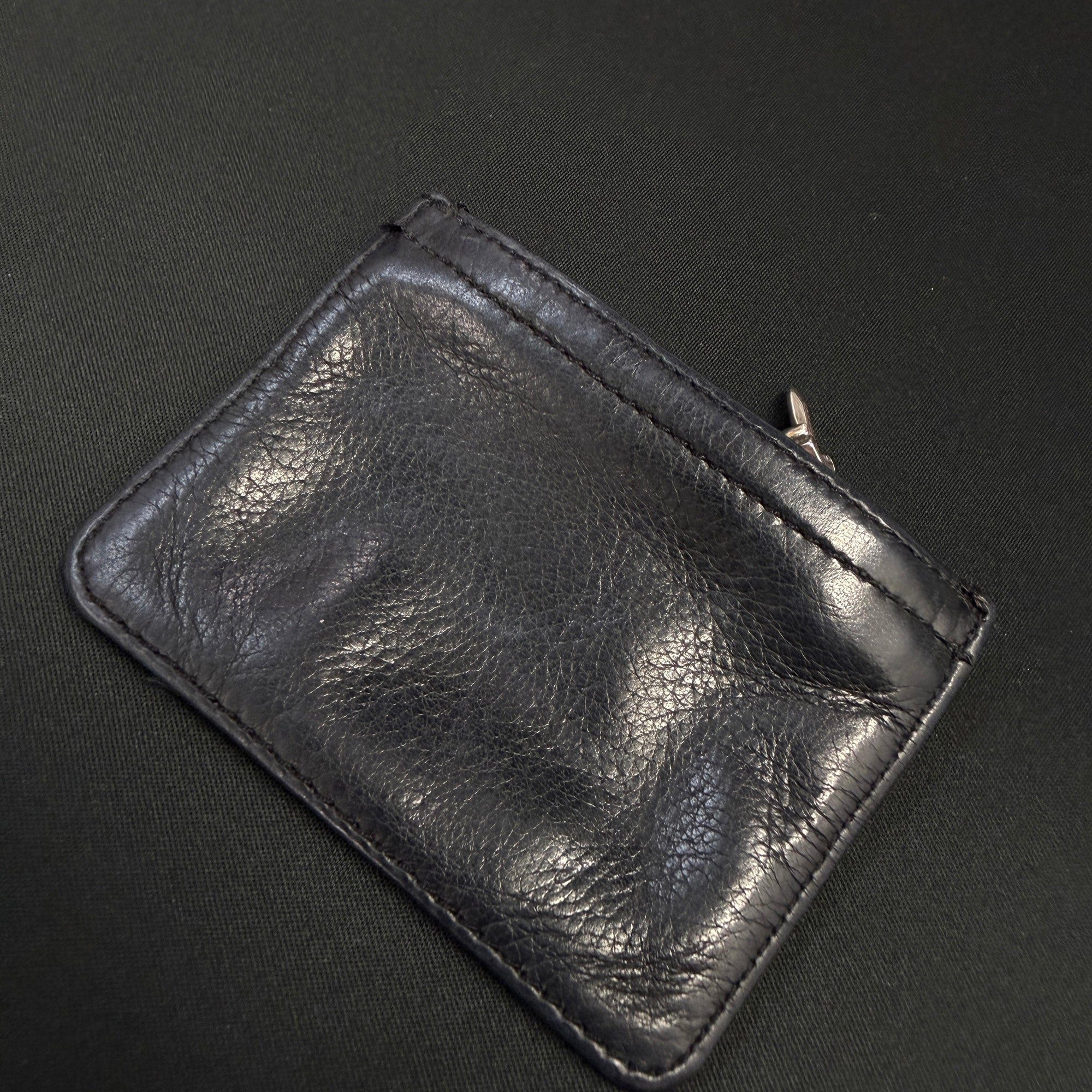 CHROME HEARTS Dagger Zip Leather Change Purse Coin Case クロムハーツ ダガージップ レザー チェンジパース コインケース