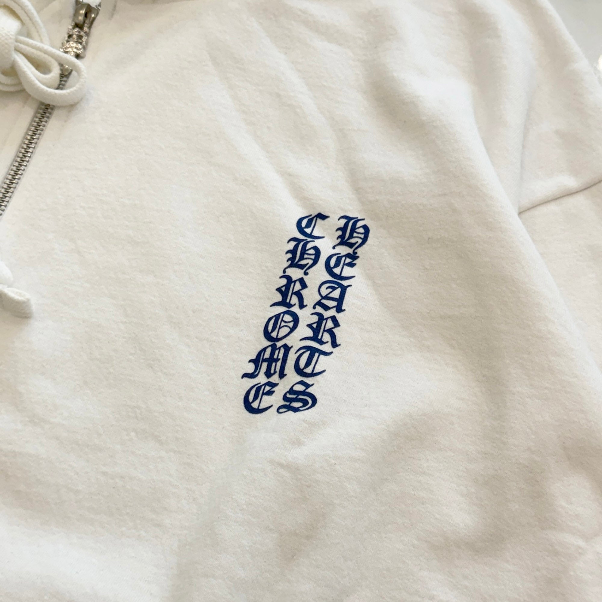 CHROME HEARTS Vertical Logo Zip Up Hoodie Size XL クロムハーツ ヴァーティカルロゴ ジップアップフーディー サイズXL