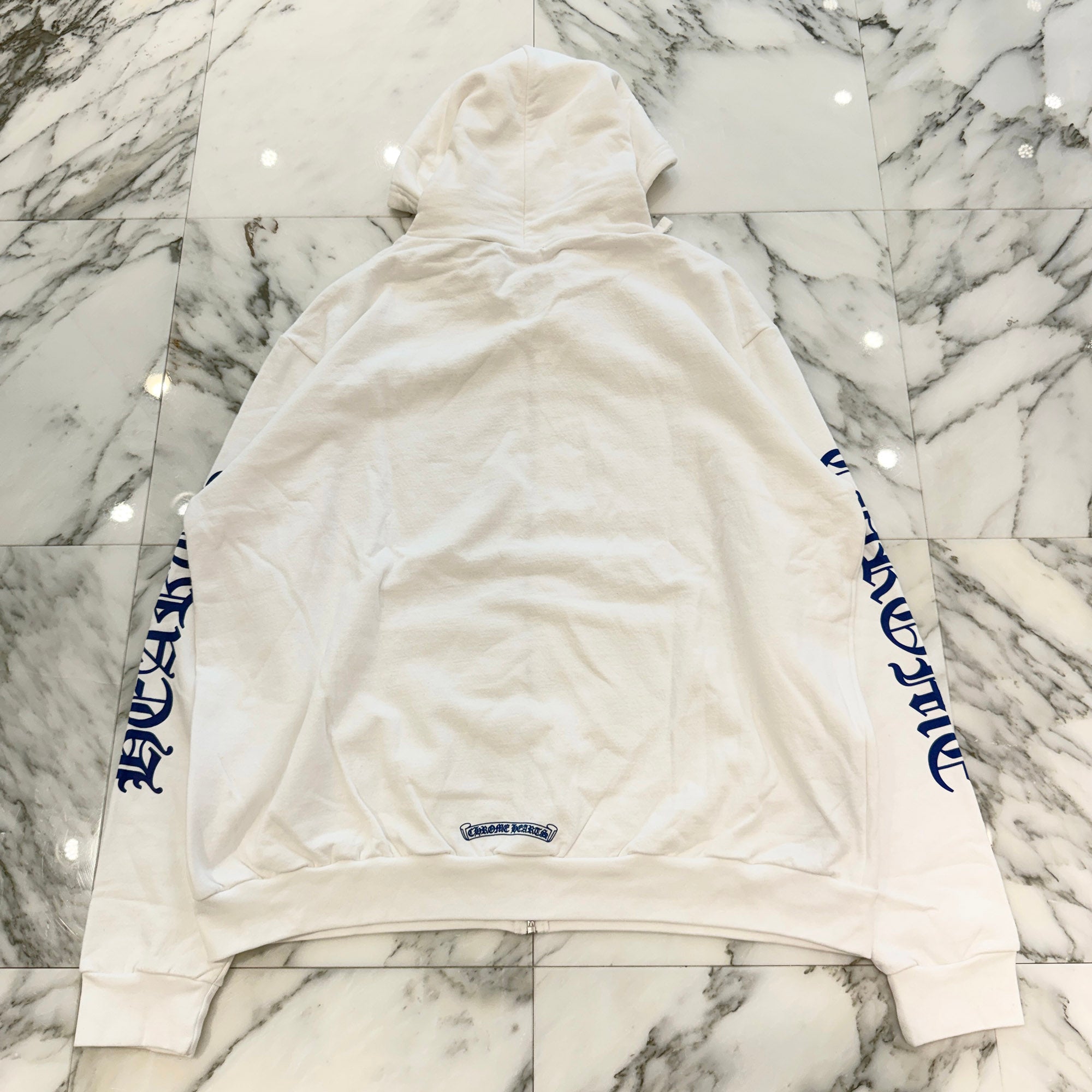 CHROME HEARTS Vertical Logo Zip Up Hoodie Size XL クロムハーツ ヴァーティカルロゴ ジップアップフーディー サイズXL