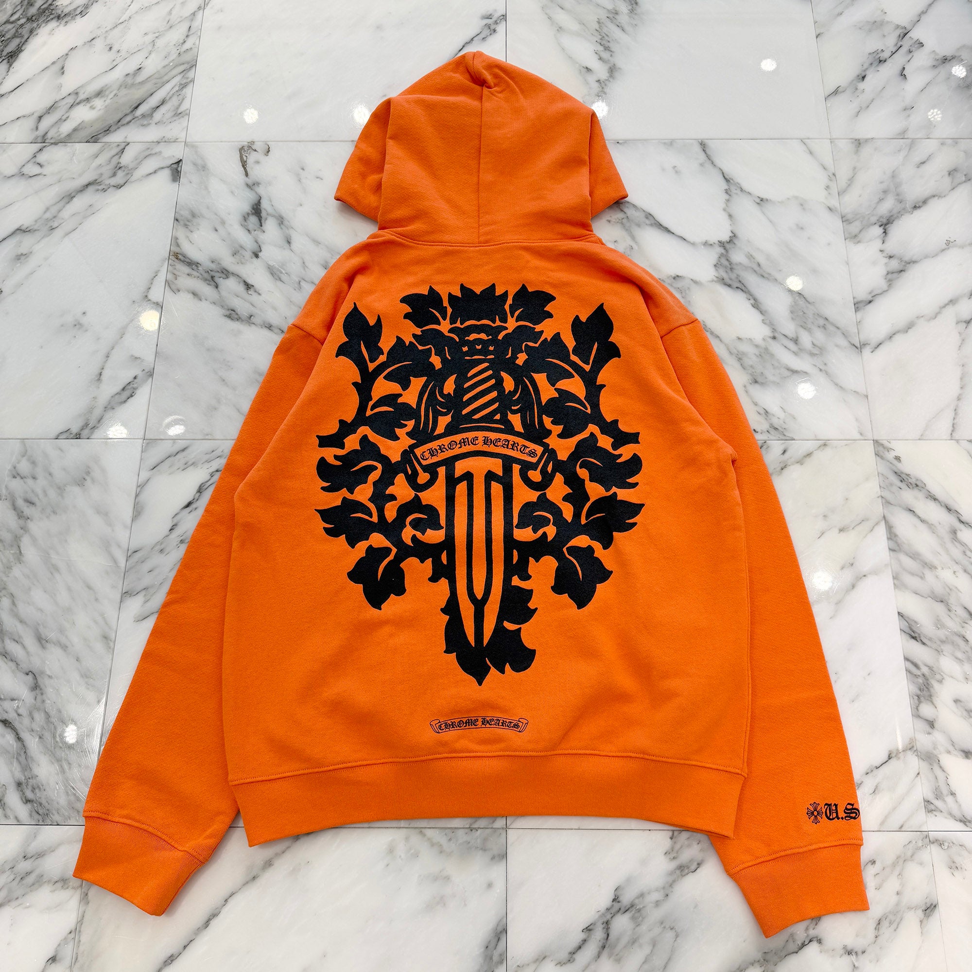 CHROME HEARTS USA Limited Vine Dagger Print Pullover Hoodie Size L クロムハーツ USA限定 ヴァインダガー プリント プルオーバーフーディー サイズL