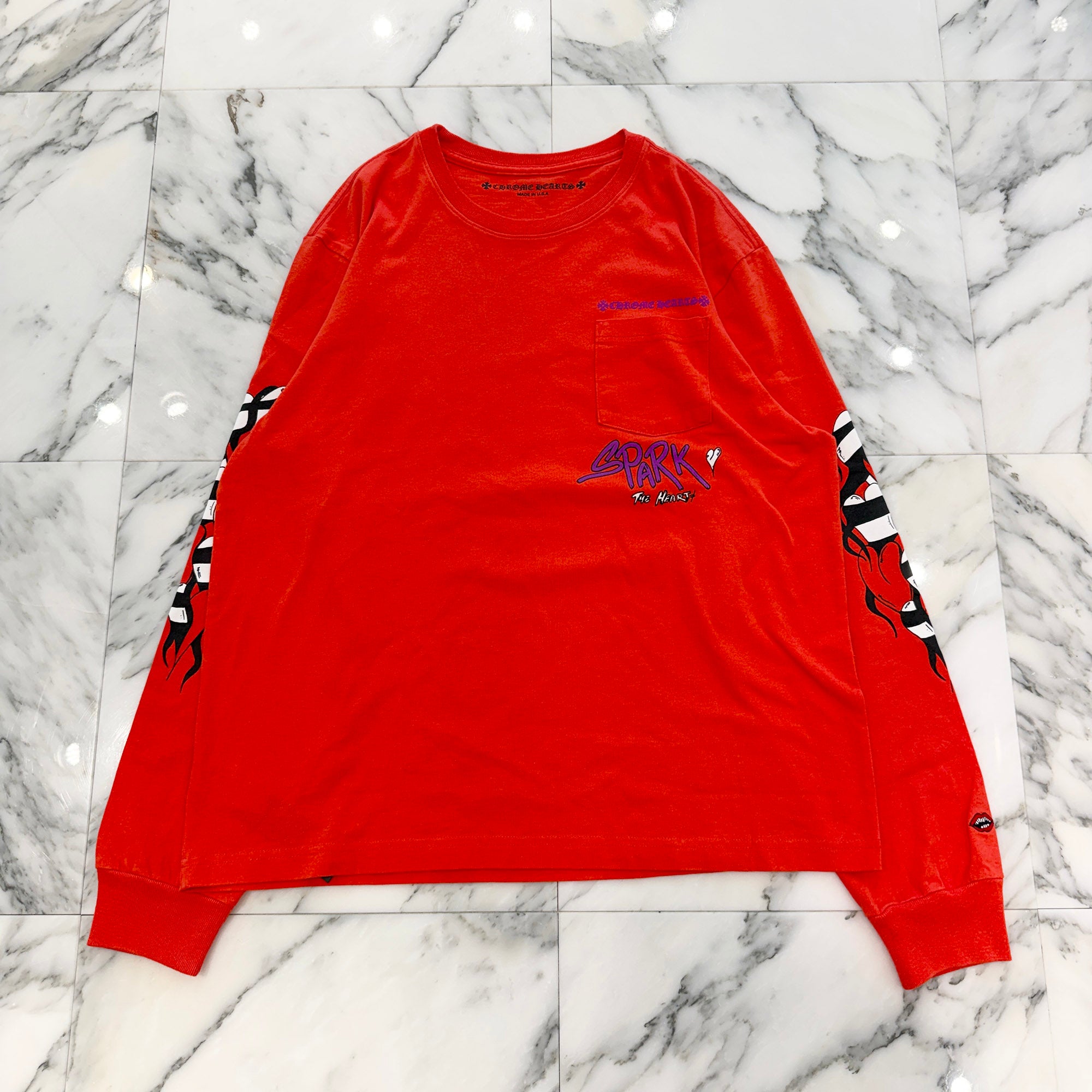 CHROME HEARTS×MATTY BOY 2023SS Sadistic Lipstick Long Sleeve Tee Size XL クロムハーツ × マッティボーイ サディスティックリップスティック ロングスリーブTシャツ サイズXL