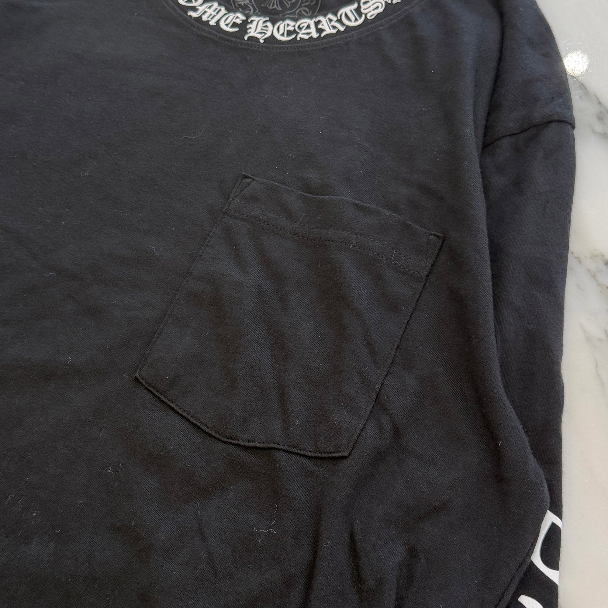 CHROME HEARTS Neck Logo Long Sleeve Tee Size M クロムハーツ ネックロゴ ロングスリーブ Tシャツ サイズM
