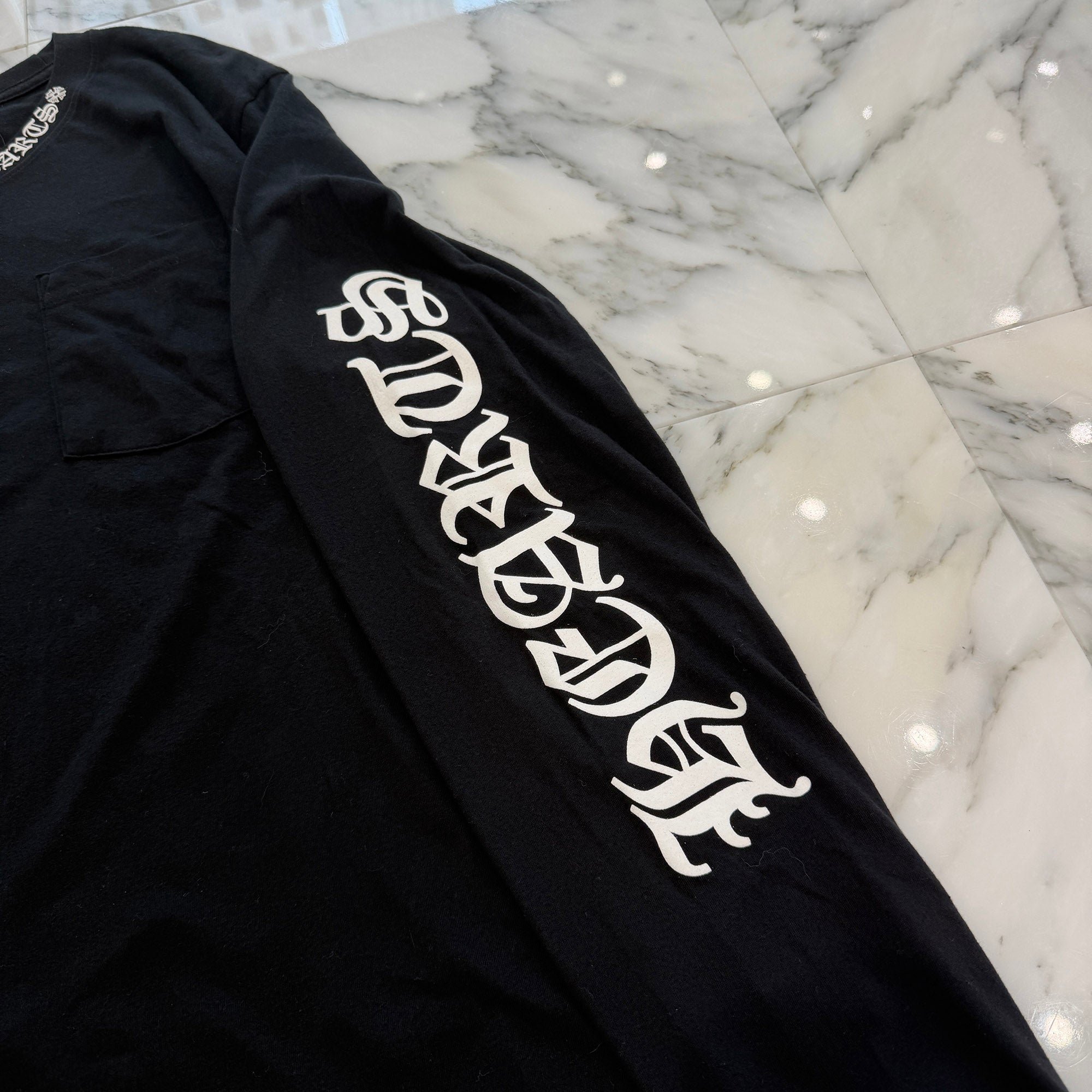 CHROME HEARTS Neck Logo Long Sleeve Tee Size M クロムハーツ ネックロゴ ロングスリーブ Tシャツ サイズM