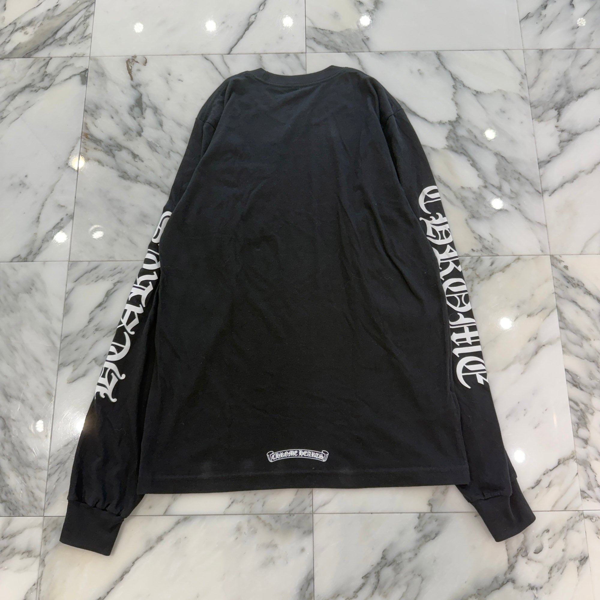 CHROME HEARTS Neck Logo Long Sleeve Tee Size M クロムハーツ ネックロゴ ロングスリーブ Tシャツ サイズM