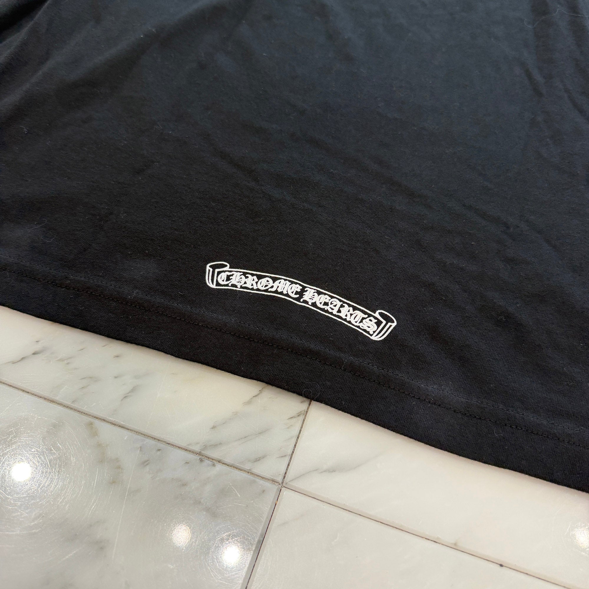 CHROME HEARTS Neck Logo Long Sleeve Tee Size M クロムハーツ ネックロゴ ロングスリーブ Tシャツ サイズM