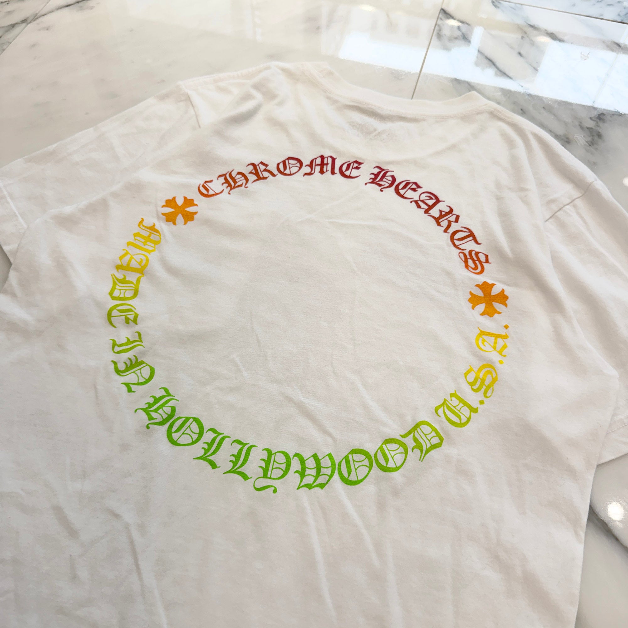 CHROME HEARTS Back Grad Circle Logo Tee Size S クロムハーツ バックグラデーション サークルロゴ Tシャツ サイズS