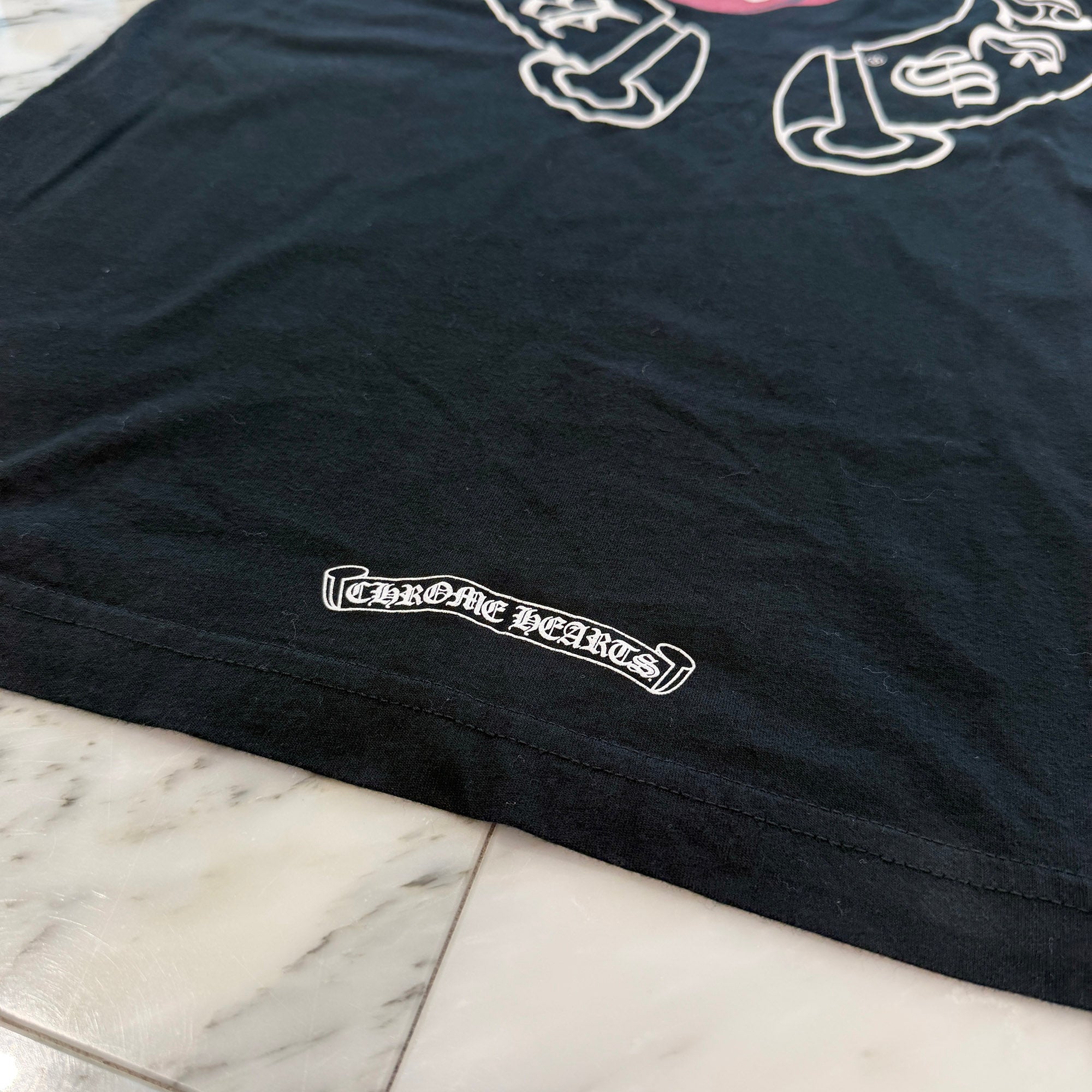 CHROME HEARTS × The Rolling Stones Lip＆Tongue Horseshoe Tee Size L クロムハーツ × ザローリングストーンズ リップアンドタン ホースシュー Tシャツ サイズL