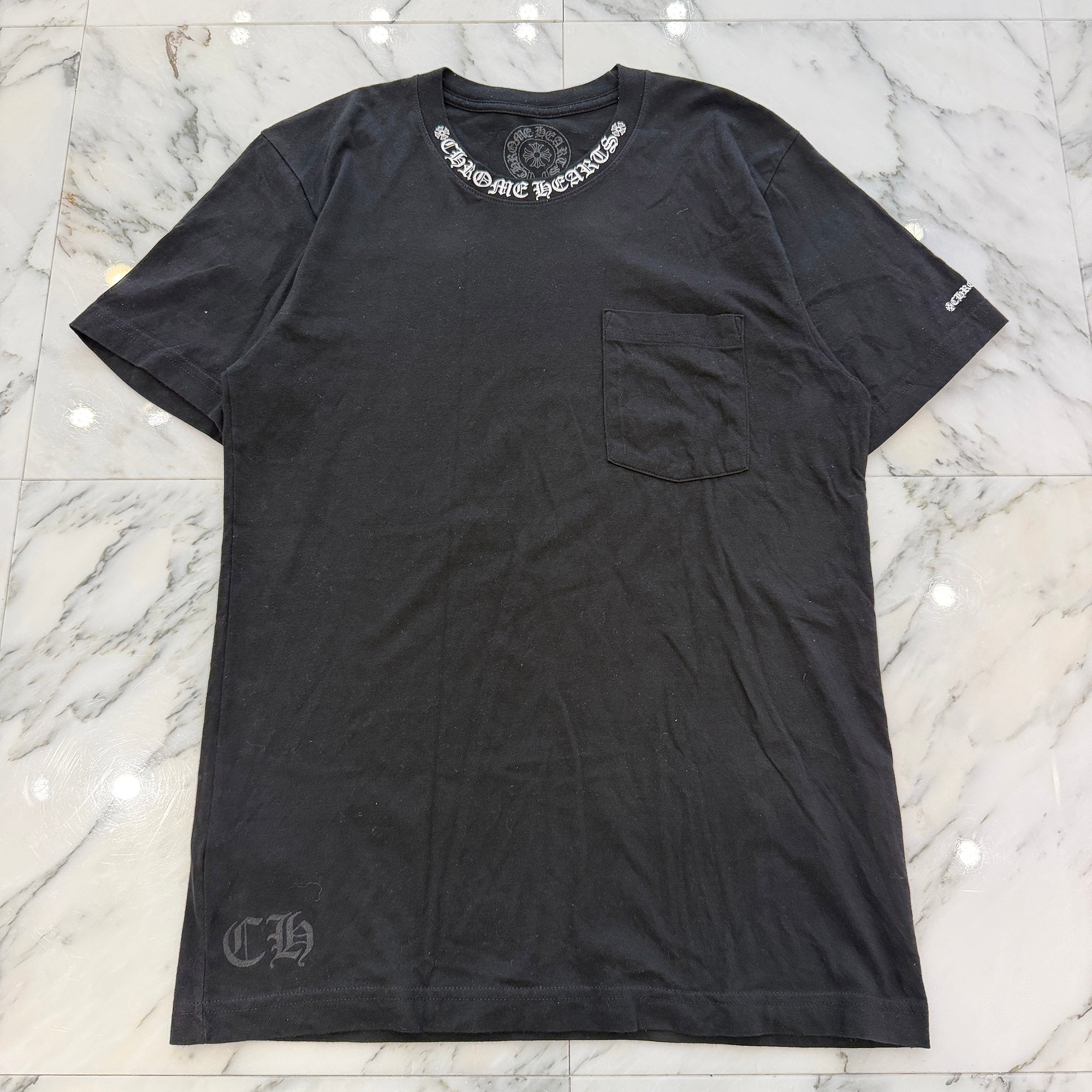 CHROME HEARTS Neck Logo Tee Size M クロムハーツ ネックロゴ Tシャツ サイズM