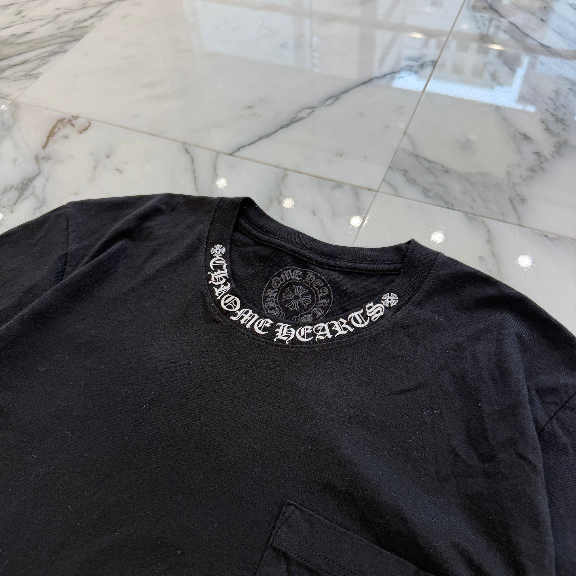 CHROME HEARTS Neck Logo Tee Size M クロムハーツ ネックロゴ Tシャツ サイズM
