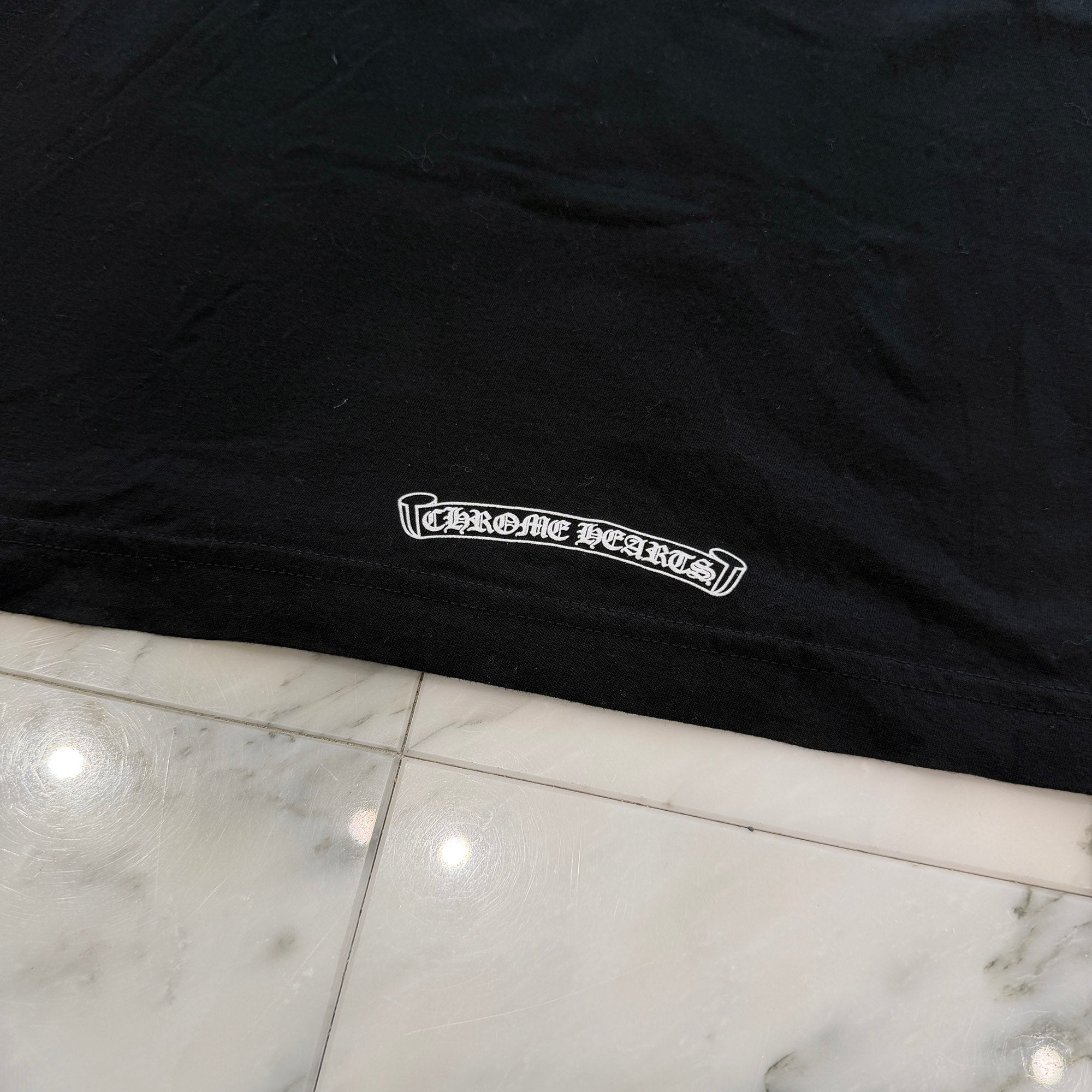CHROME HEARTS Neck Logo Tee Size M クロムハーツ ネックロゴ Tシャツ サイズM
