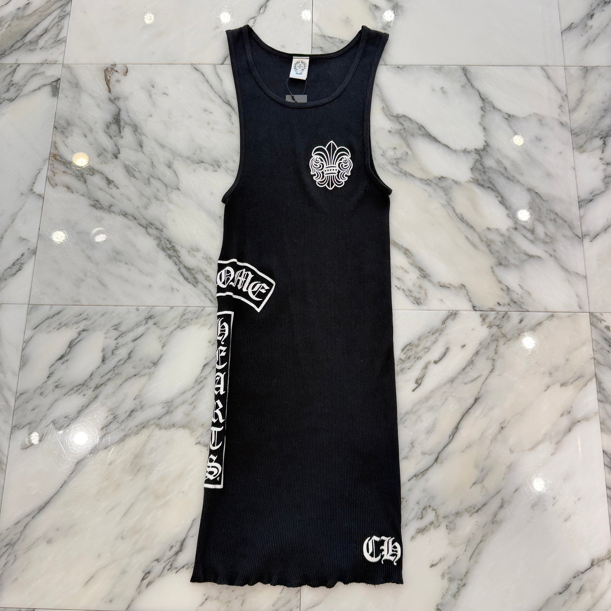 CHROME HEARTS BS Flare Side T Bar Logo Tank Top Size M クロムハーツ BSフレア サイドTバーロゴ プリント タンクトップ サイズM